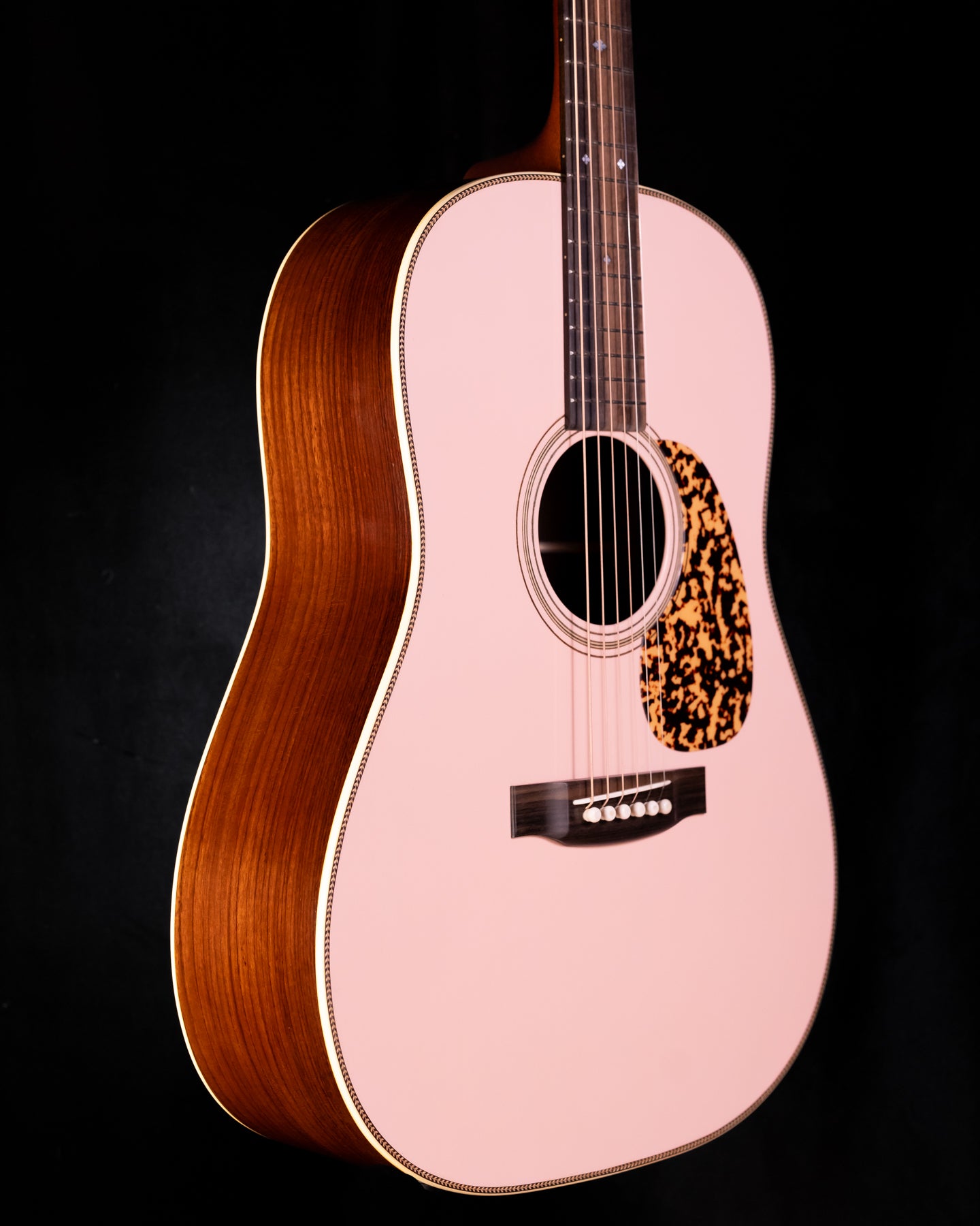 D-37s 12 Fret Slot Head Baked Sitka/Indian Rosewood PINK TOP!