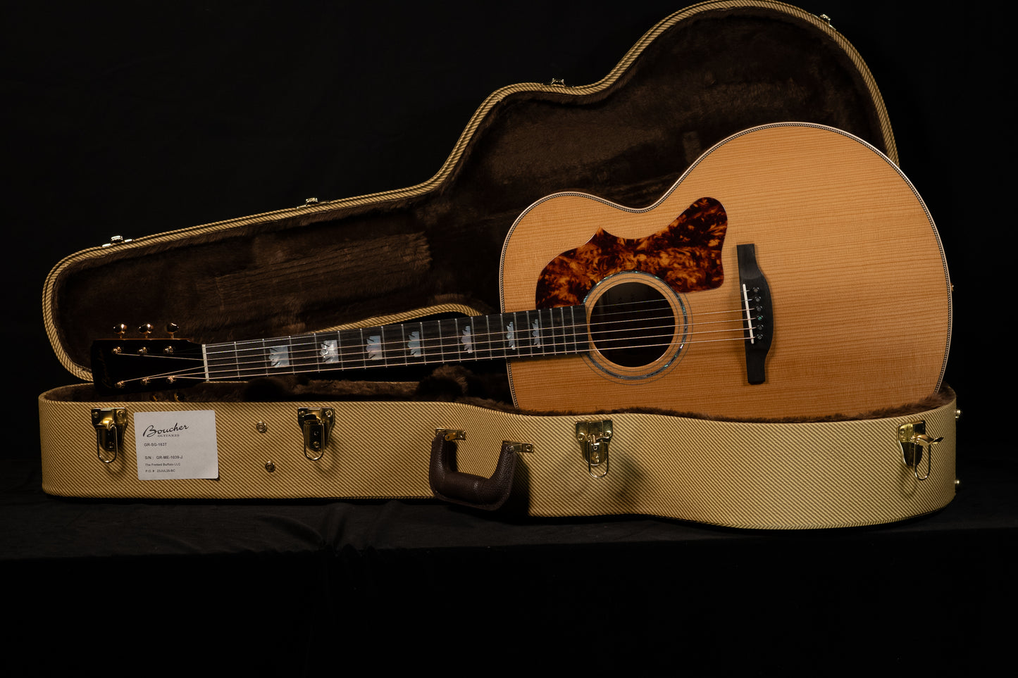 Boucher Grand Reserve Studio Goose Jumbo GR-SG-163T Torrefied Adirondack/Torrefied 5A Flamed Maple!