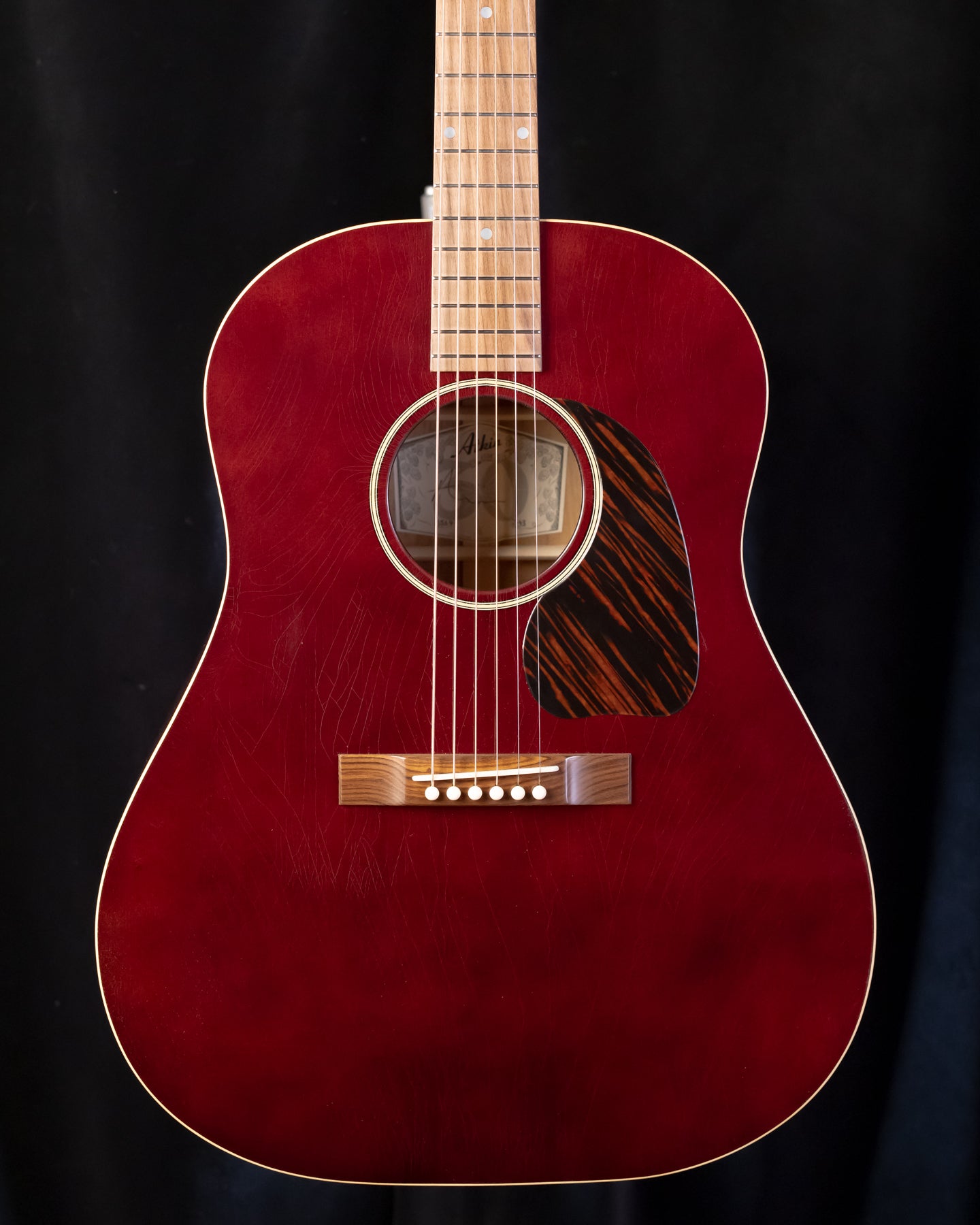 Atkin J43 Baked Sitka/ Mahogany Slope Dread Wine Red!