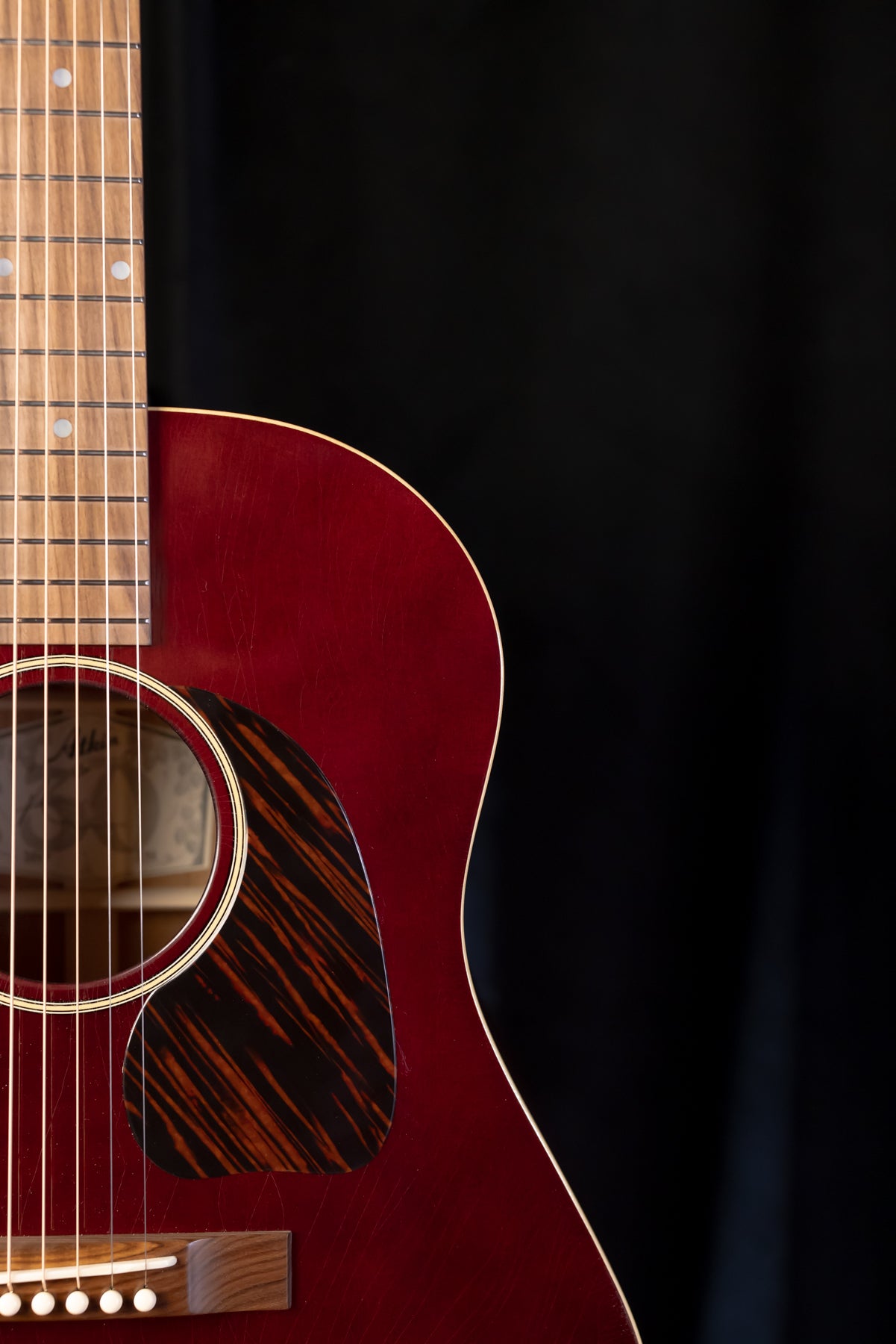 Atkin J43 Baked Sitka/ Mahogany Slope Dread Wine Red!