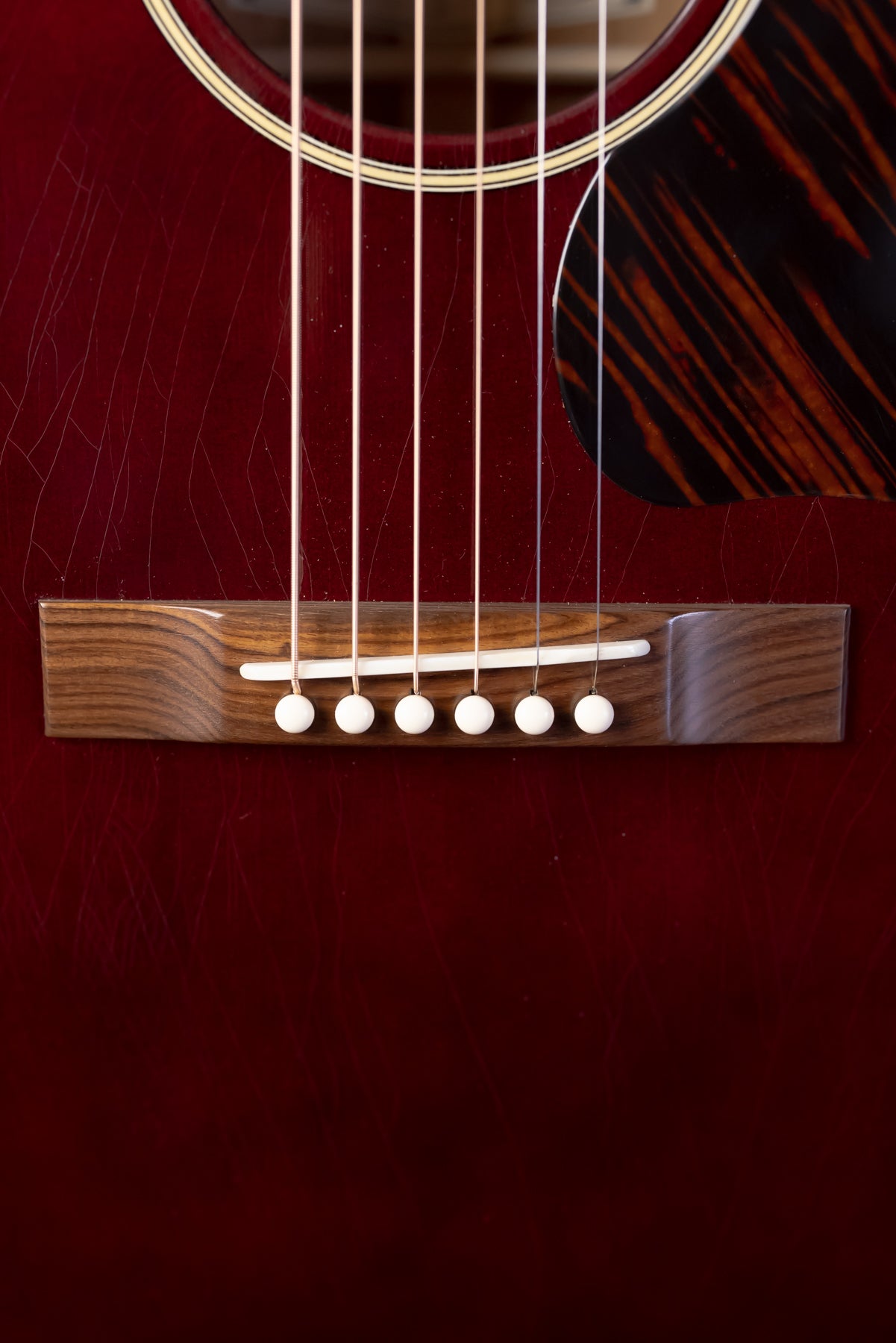 Atkin J43 Baked Sitka/ Mahogany Slope Dread Wine Red!