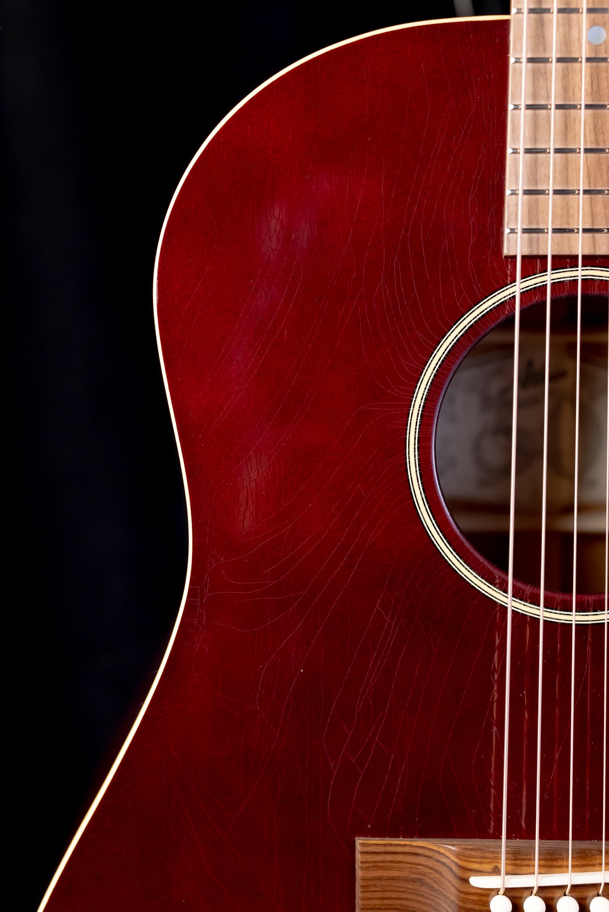 Atkin J43 Baked Sitka/ Mahogany Slope Dread Wine Red!