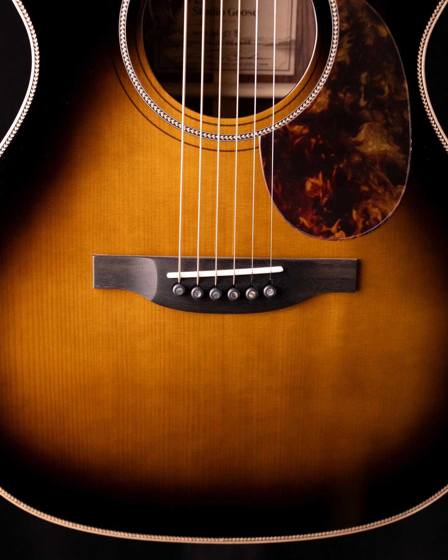 Boucher Studio Goose OM SG 51 B Vintage Burst! AAAA Adirondack/Indian Rosewood