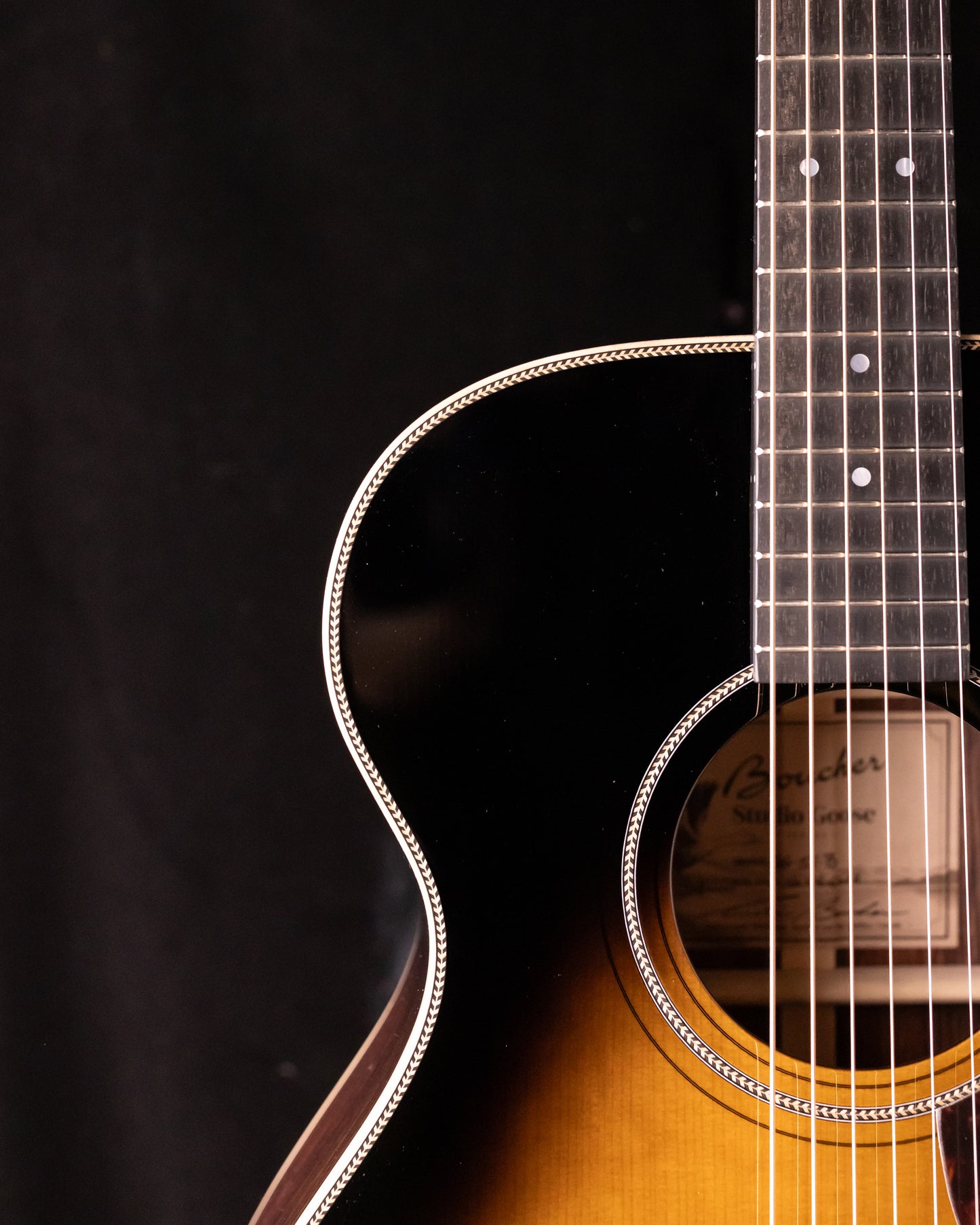 Boucher Studio Goose OM SG 51 B Vintage Burst! AAAA Adirondack/Indian Rosewood