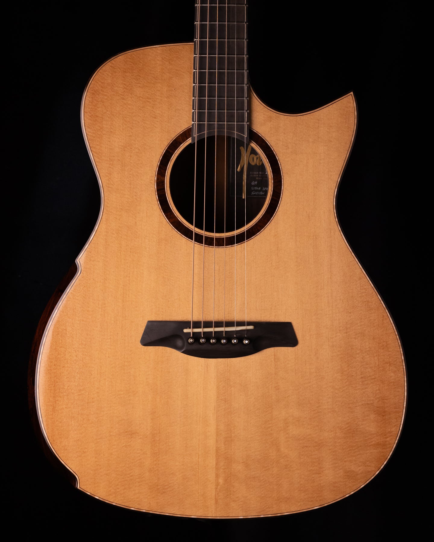 Hozen Black Label OM Sitka/Indian Rosewood