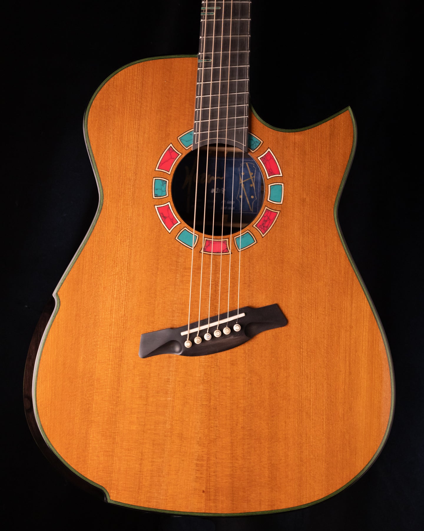 Hozen Blue Label MD ZC Sinker Redwood/Ziricote Fan Fret