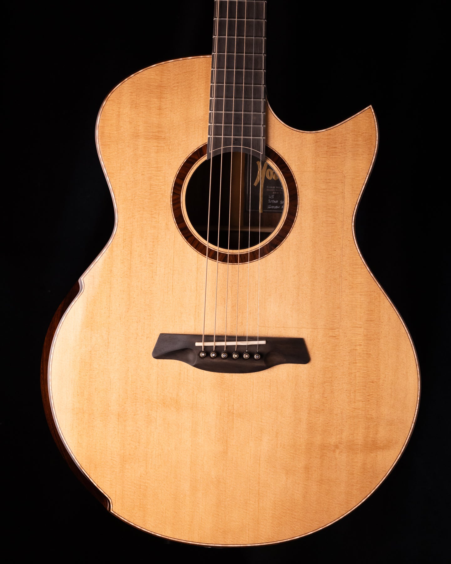 Hozen Black Label SJ-IR-SR Sitka/Indian Rosewood