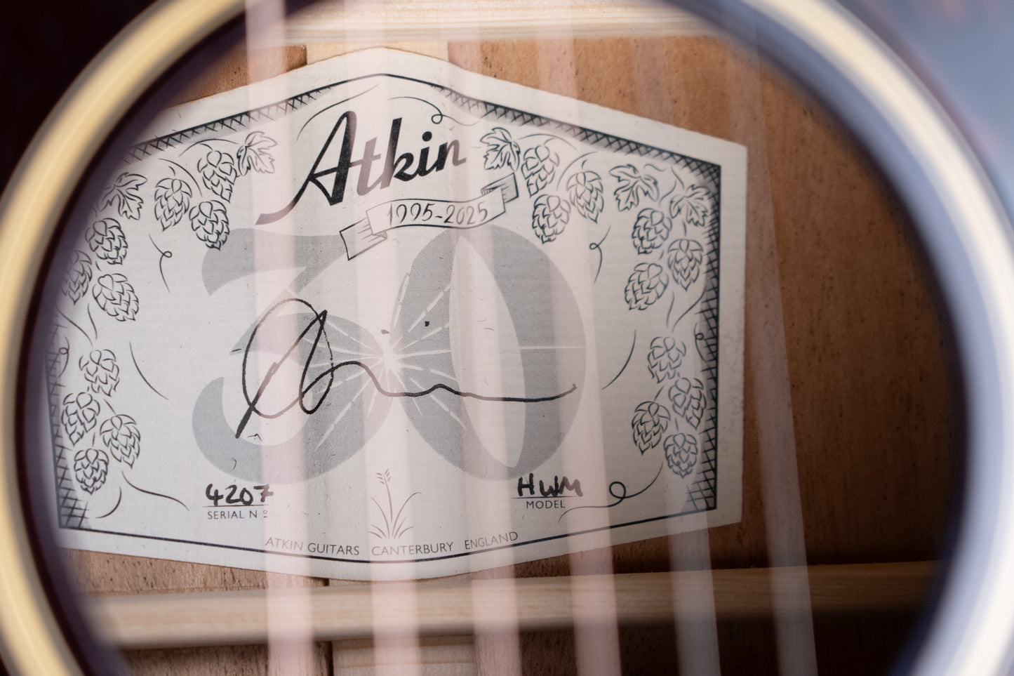 Atkin 'Hawaiian Master' Slope Dreadnaught 12-Fret Sunburst Baked Sitka/Mahogany