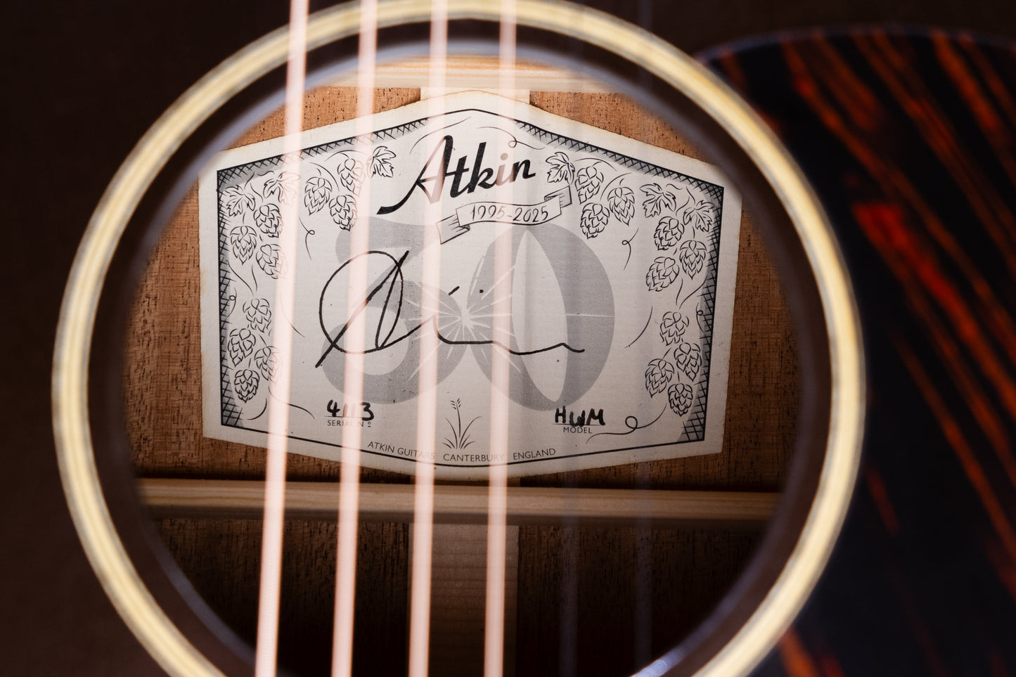 Atkin 'Hawaiian Master' Slope Dread 12-Fret Sitka/Mahogany Oxblood!