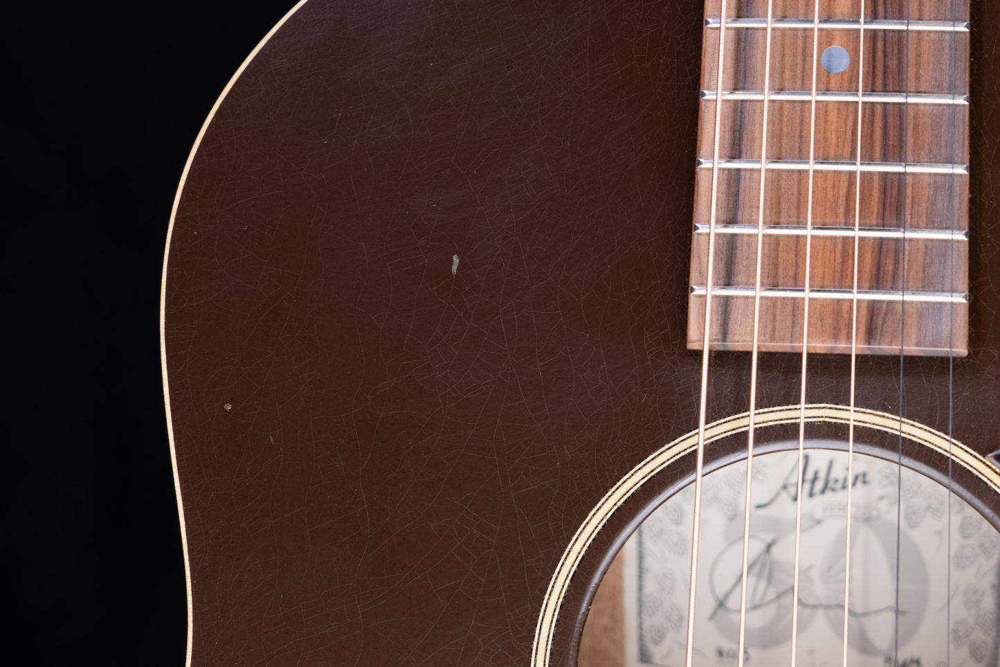 Atkin 'Hawaiian Master' Slope Dread 12-Fret Sitka/Mahogany Oxblood!