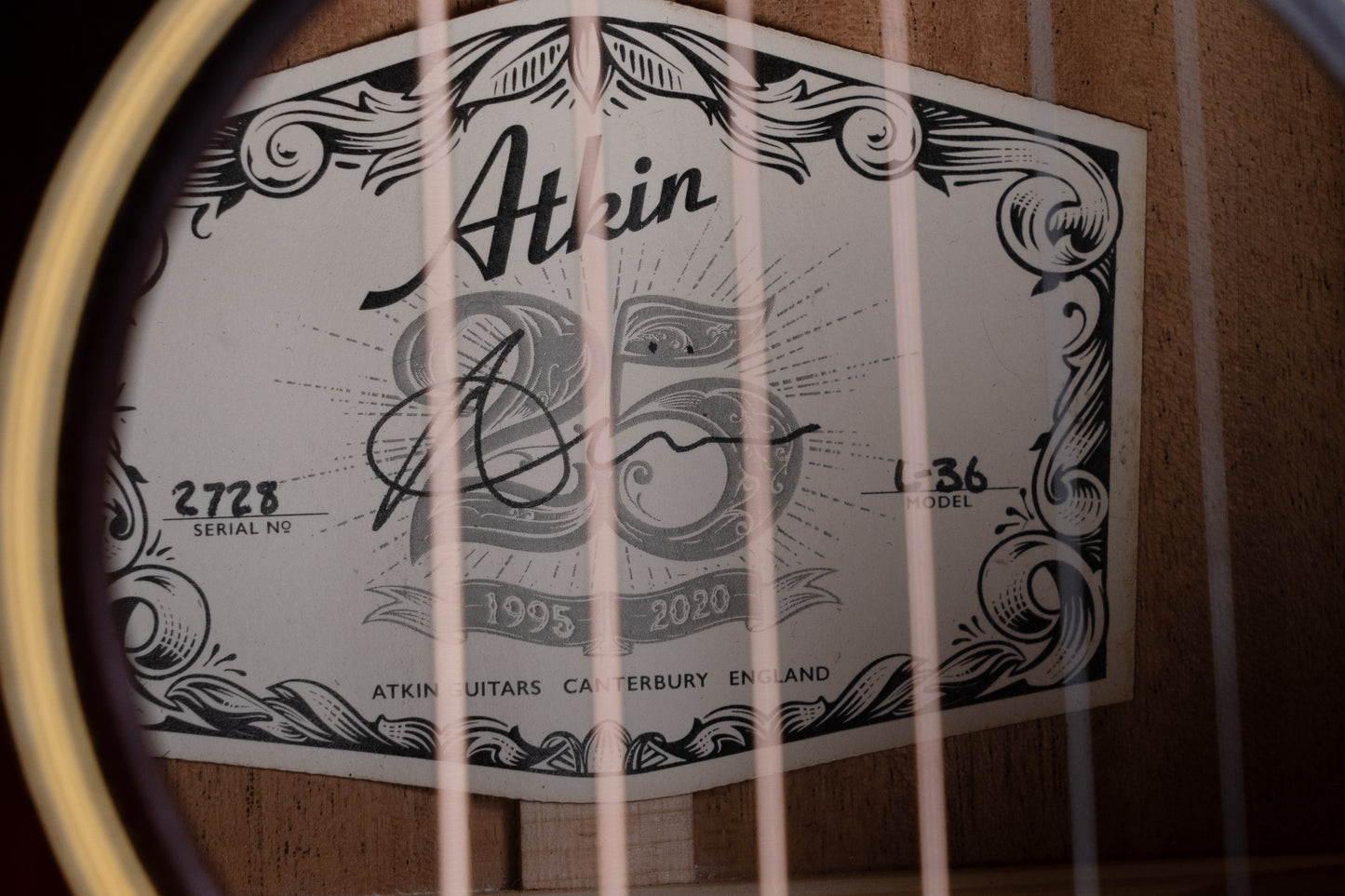 Previously Owned Atkin L-36 Sunburst Baked Sitka/Mahogany