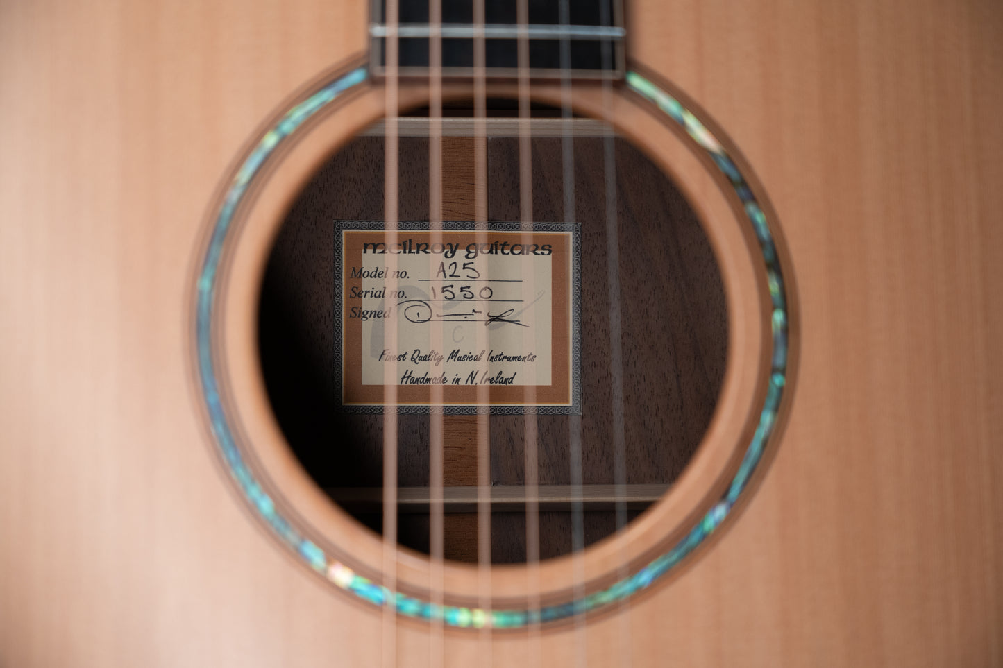 McIlroy A25 Cedar/English Black Walnut