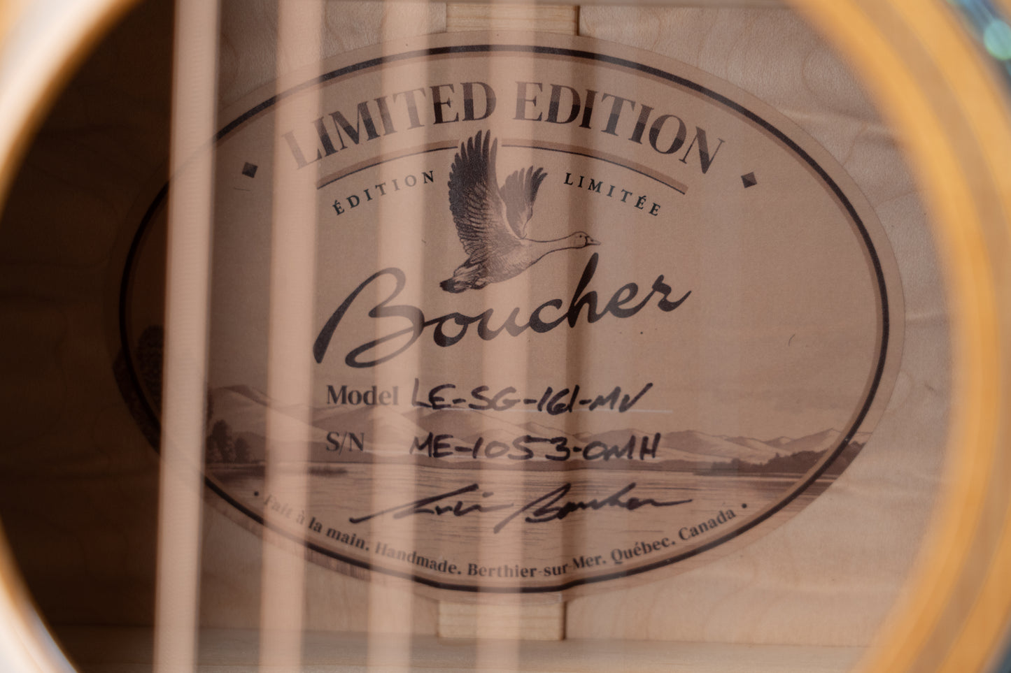 Boucher LE-SG-161-MV 5A Master Adirondack/5A Quilted Maple Limited Edition!