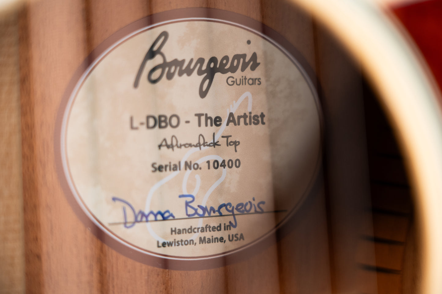 Bourgeois L-DBO The Artist Adirondack/ Mahogany