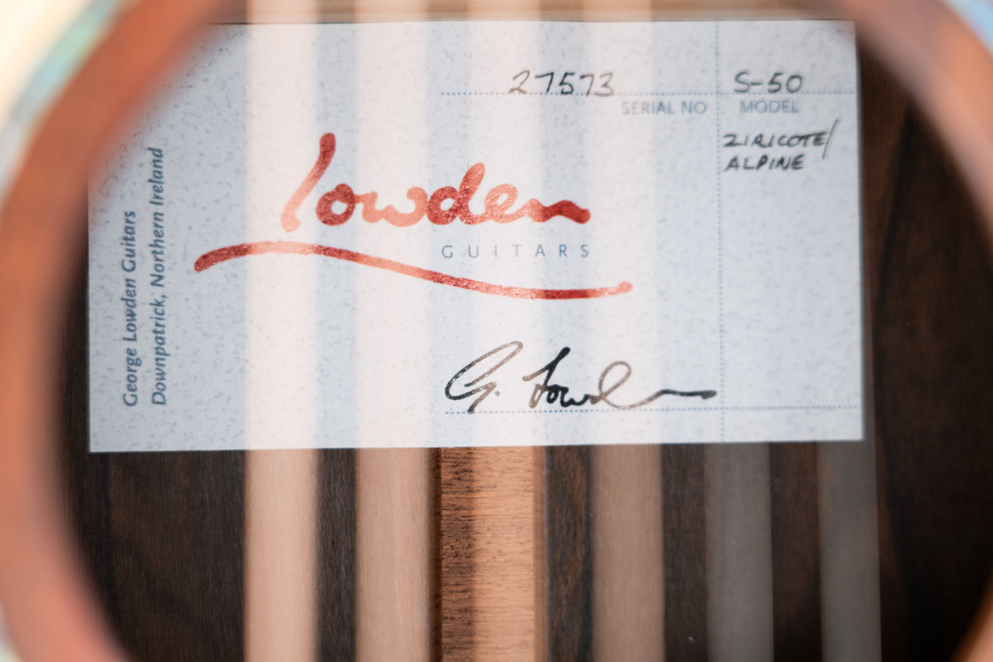 Lowden S-50 Alpine Spruce/Ziricote New Pics!