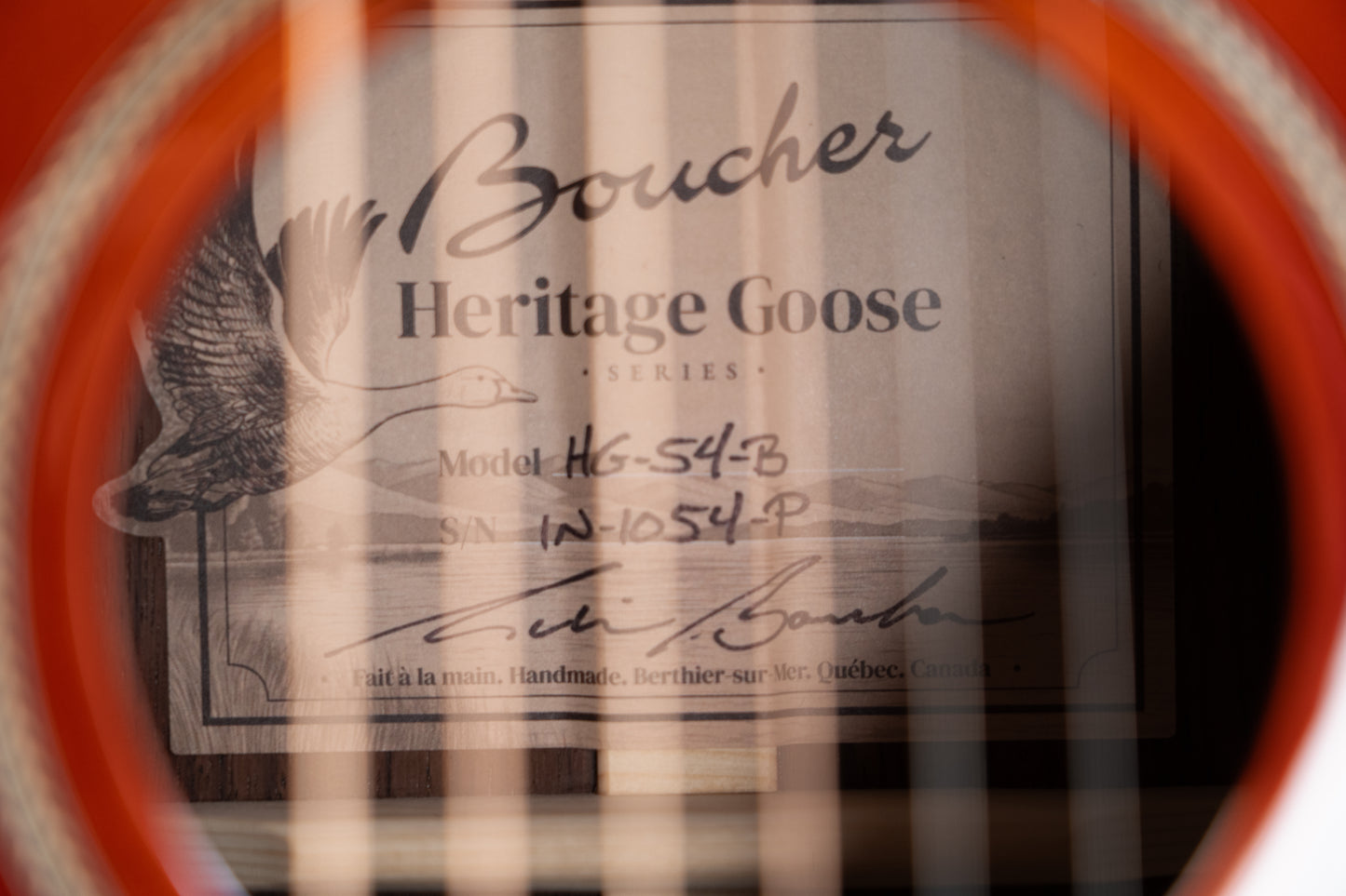 Boucher HG-54-B Heritage Goose Parlor Torrefied Adirondack/Rosewood