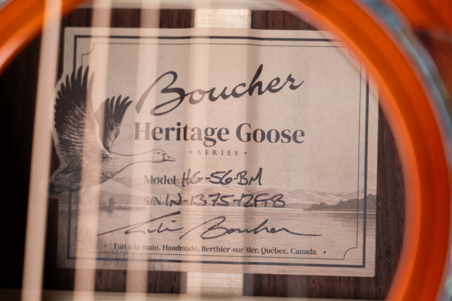 Boucher HG-56-BM 000 12 Fret Slotted Headstock Master Grade Adirondack/Rosewood