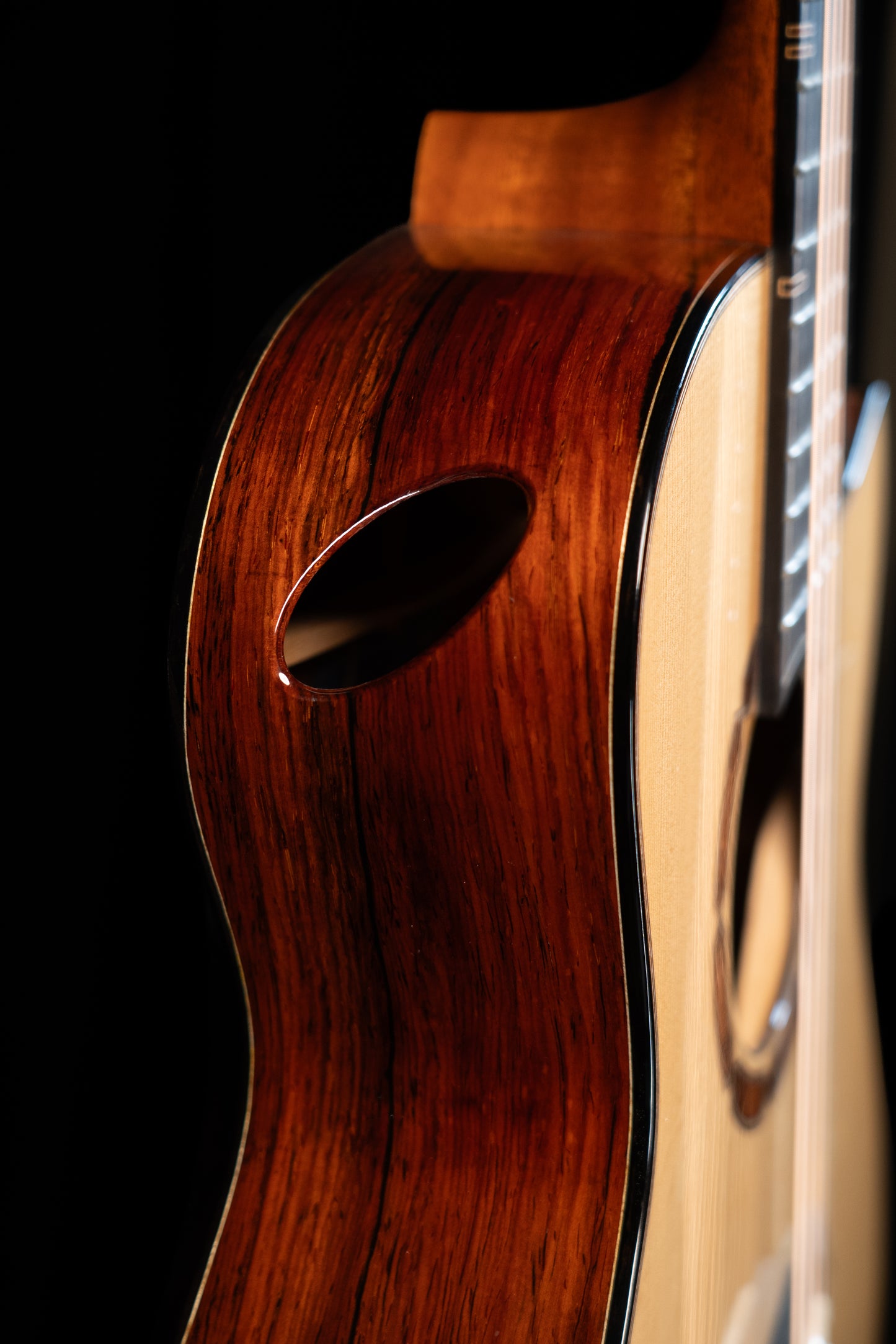 Hozen Blue Label MJ Swiss Moon Spruce/Cocobolo Fan Fret Updated Pics!