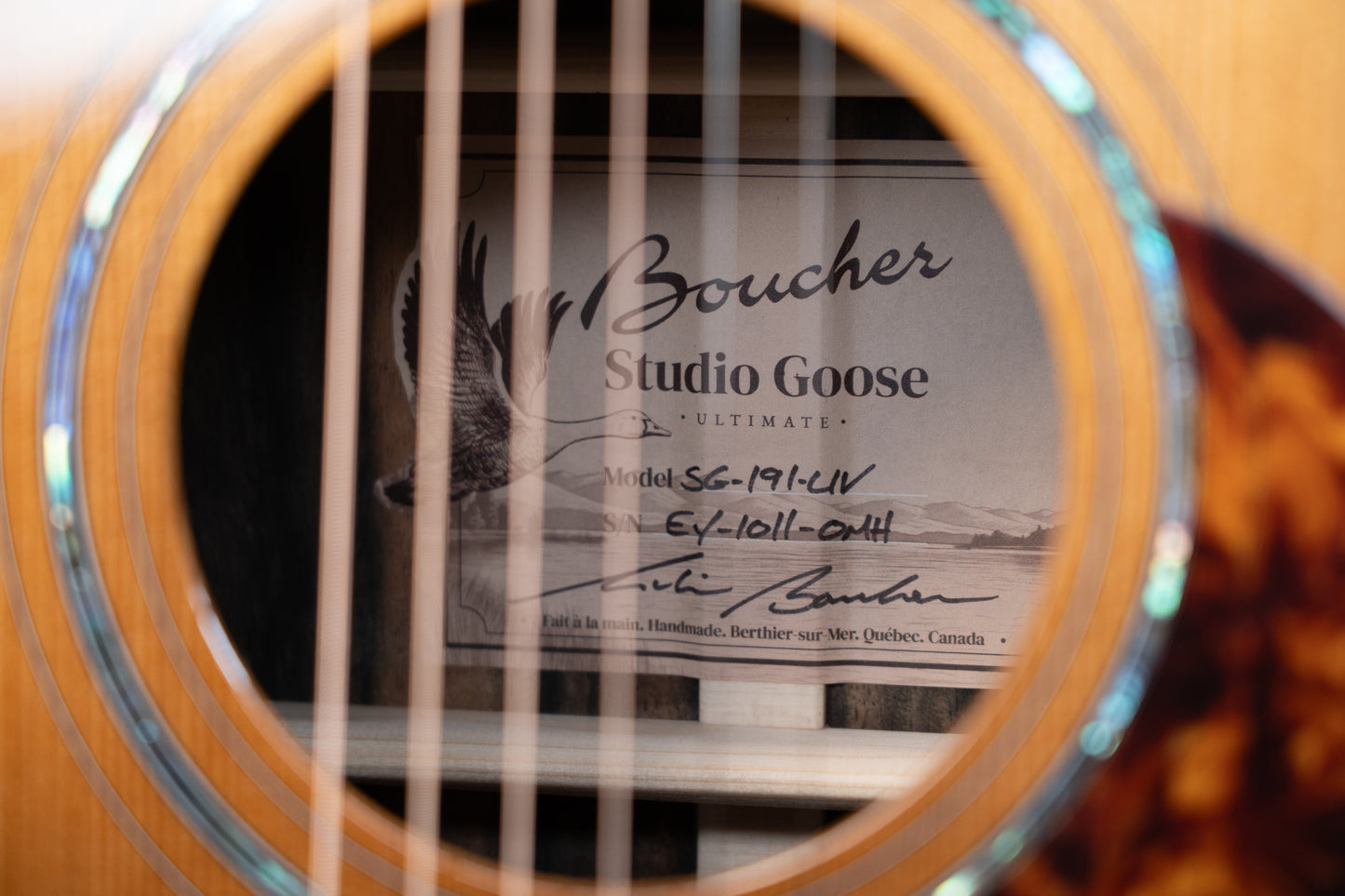 Boucher Studio Goose SG-191-UV Torrefied Master Grade Adirondack/Striped Ebony