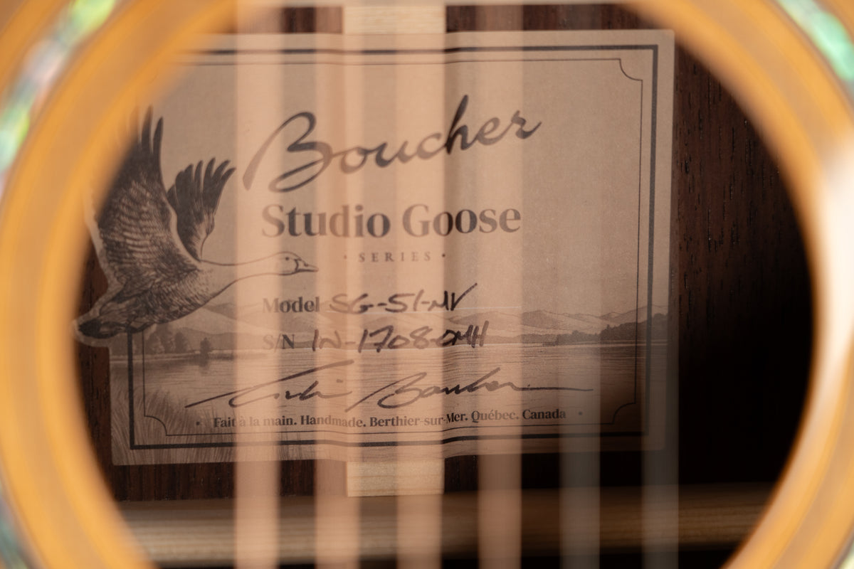 Boucher Studio Goose SG-51-MV Torrefied Master Adirondack/East Indian Rosewood