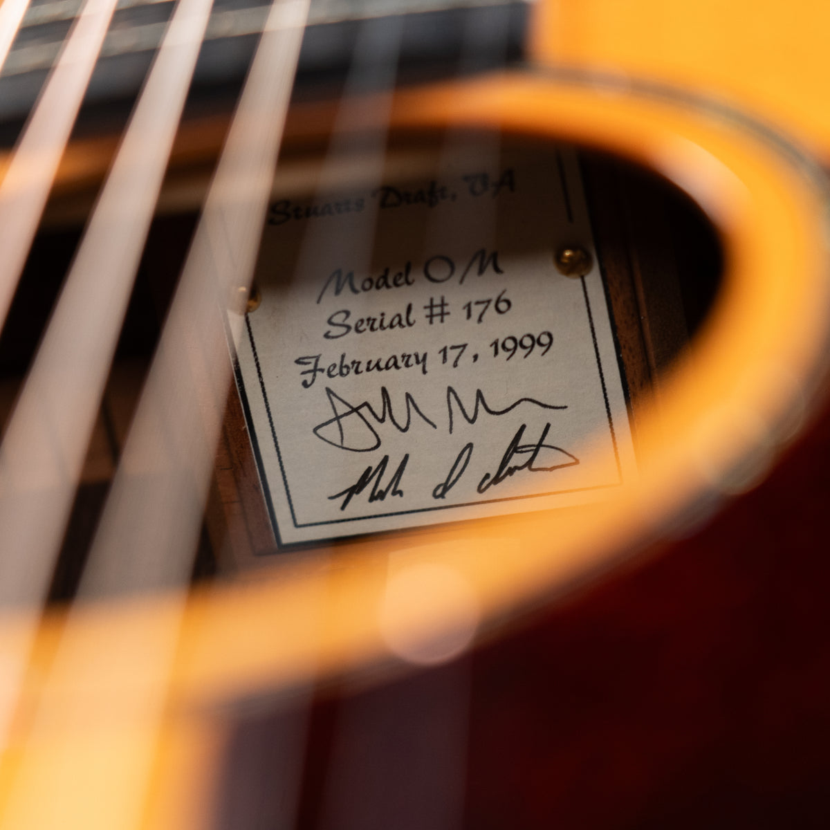CONSIGNMENT 1999 Huss & Dalton OM #176 Sitka/Rosewood