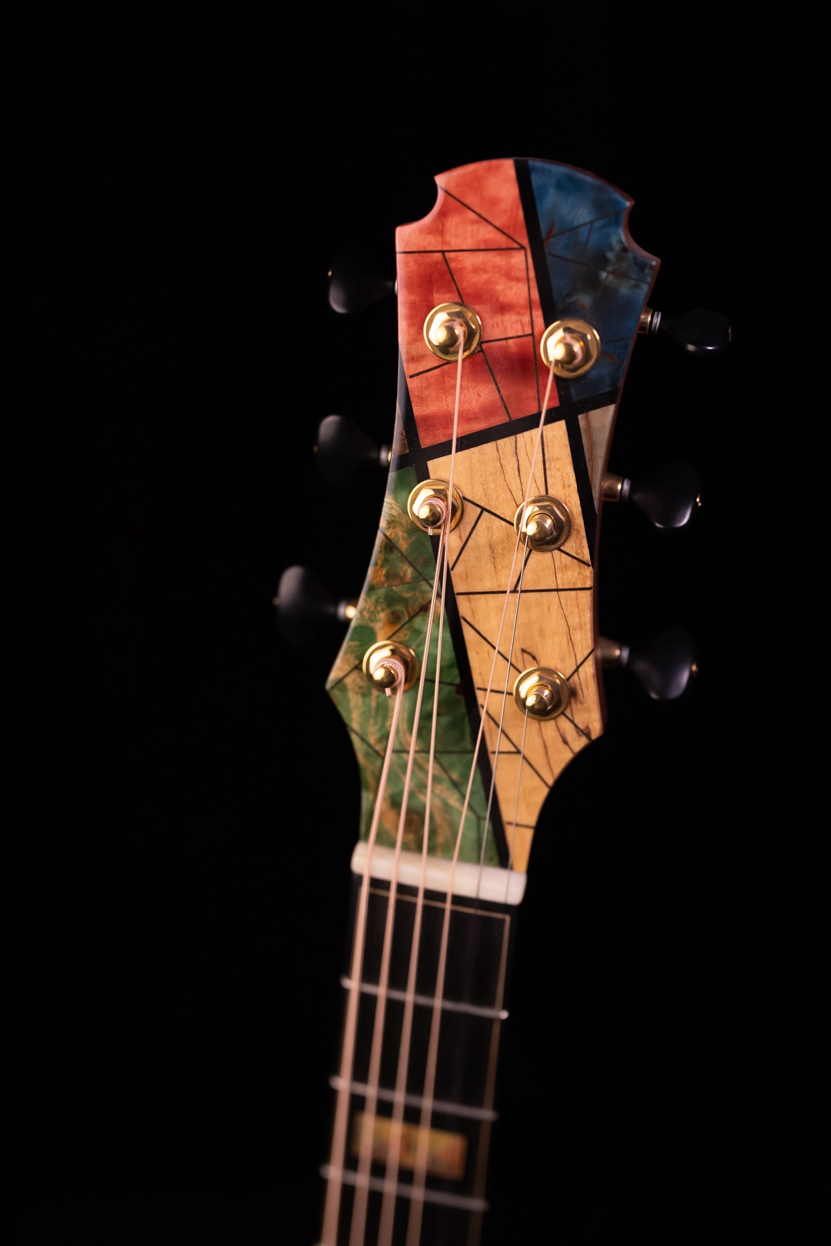Hozen Blue Label OM FM Swiss Moon Spruce/Spalted Maple