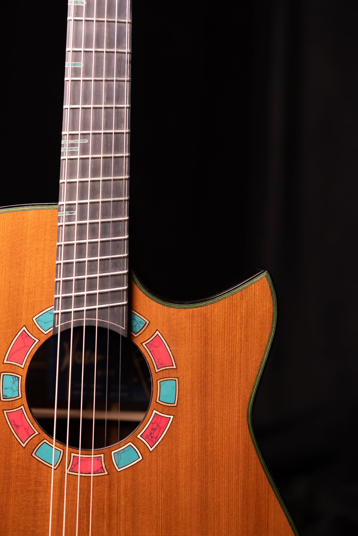 Hozen Blue Label MD ZC Sinker Redwood/Ziricote Fan Fret