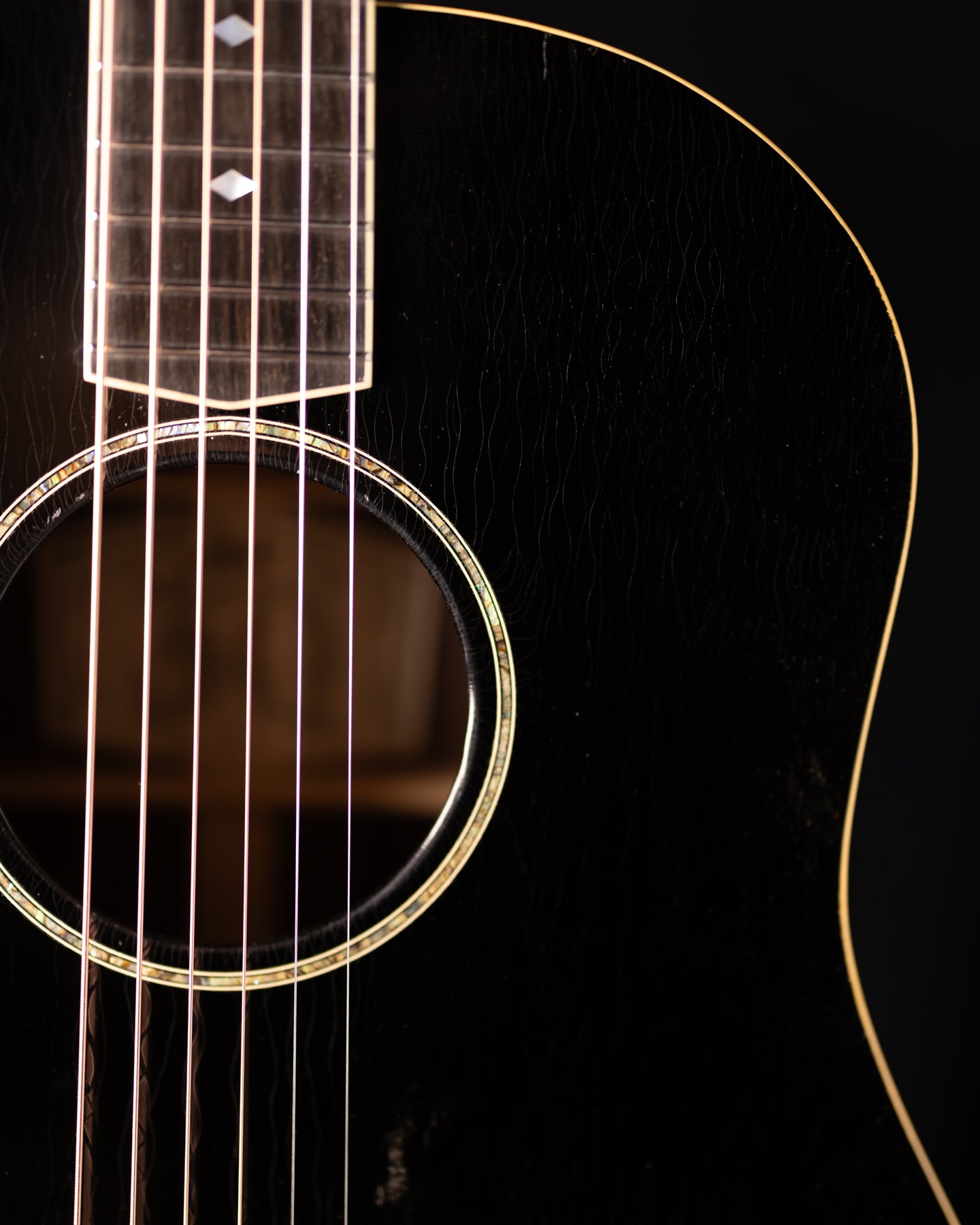 Atkin J-43 Custom Black Baked Sitka/Rosewood