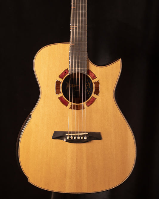 Hozen Blue Label Deep OM Sitka/Santos Rosewood