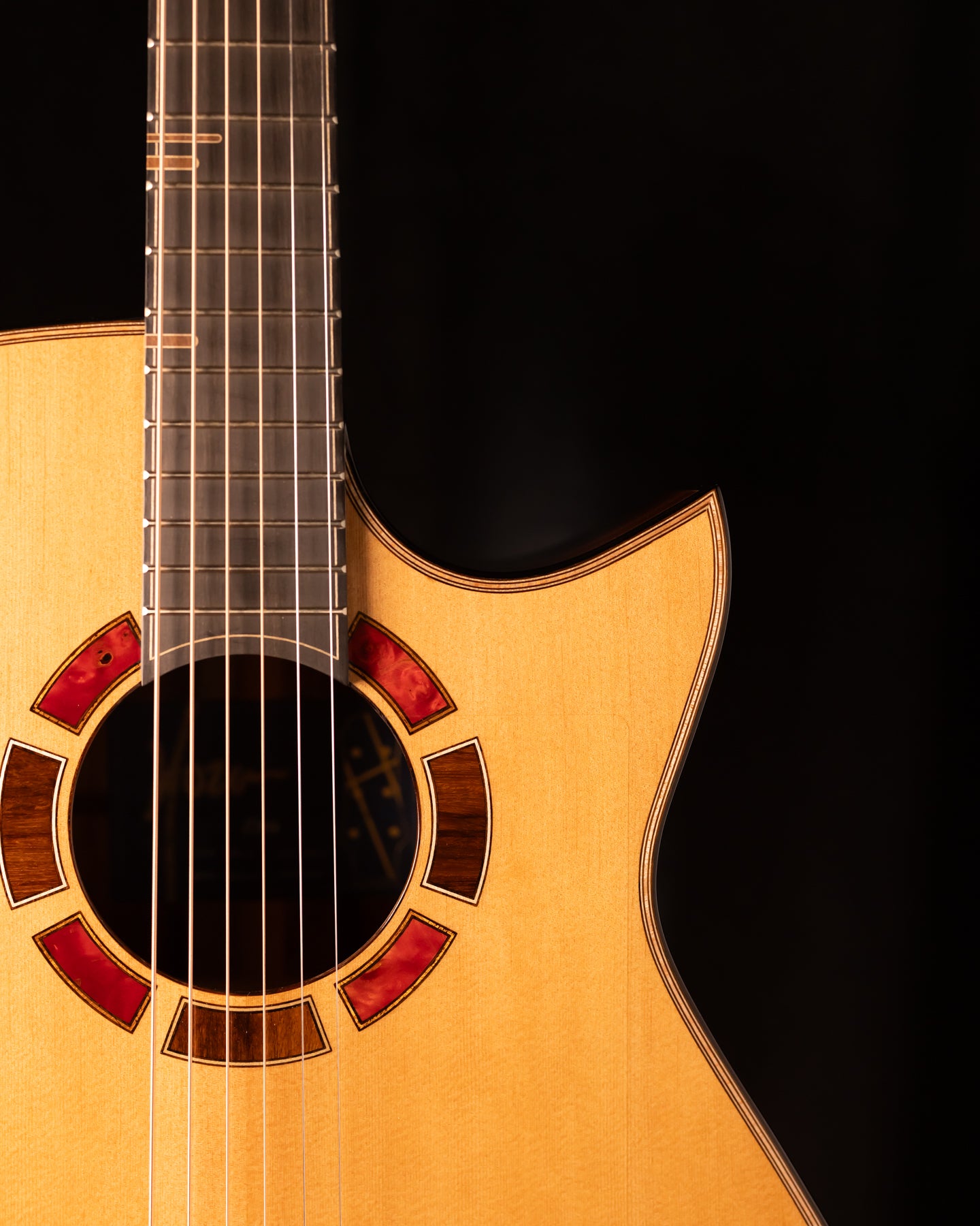 Hozen Blue Label Deep OM Sitka/Santos Rosewood