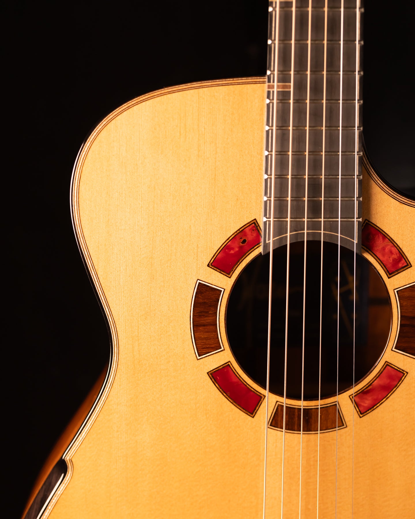 Hozen Blue Label Deep OM Sitka/Santos Rosewood