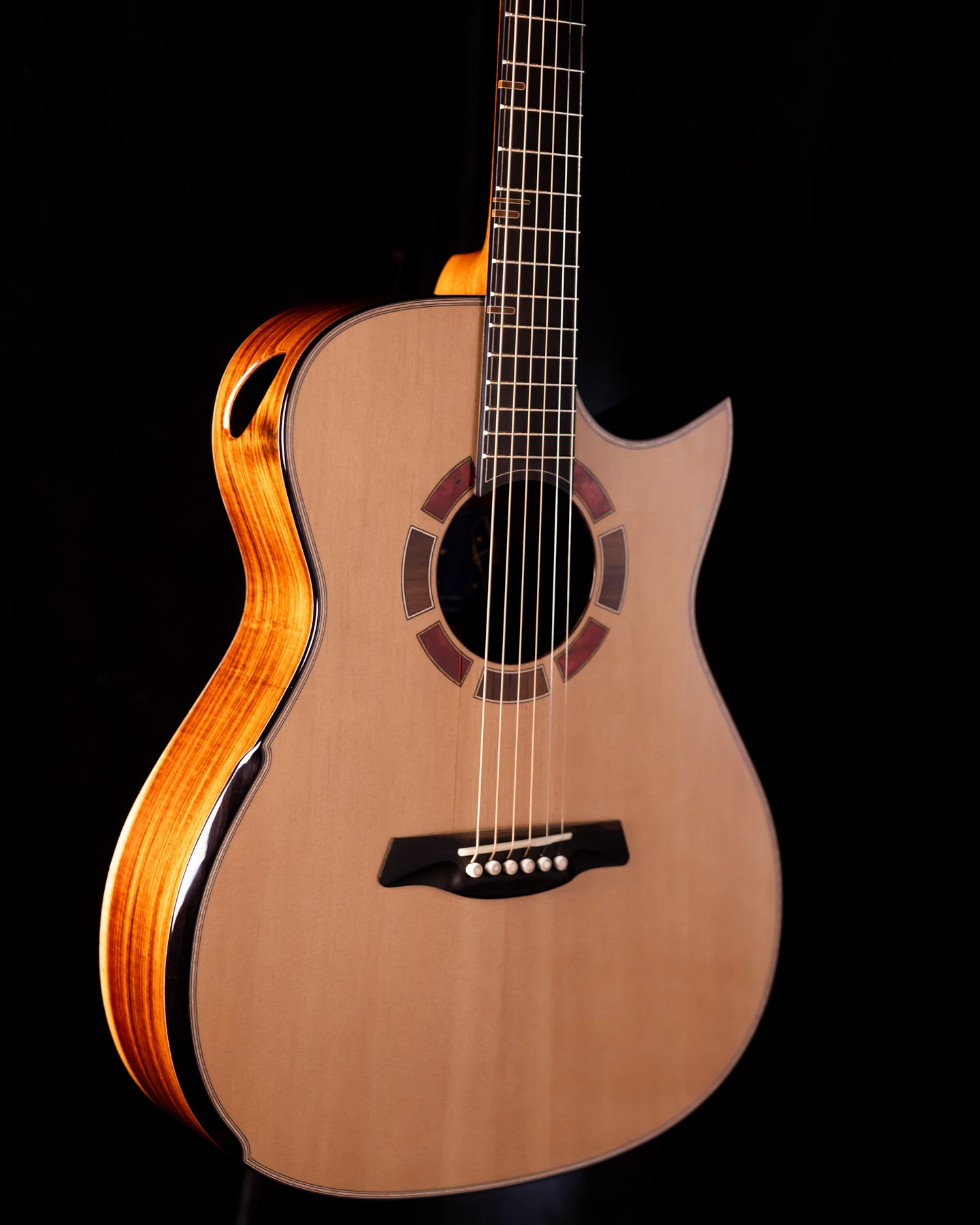 Hozen Blue Label Deep OM Sitka/Santos Rosewood