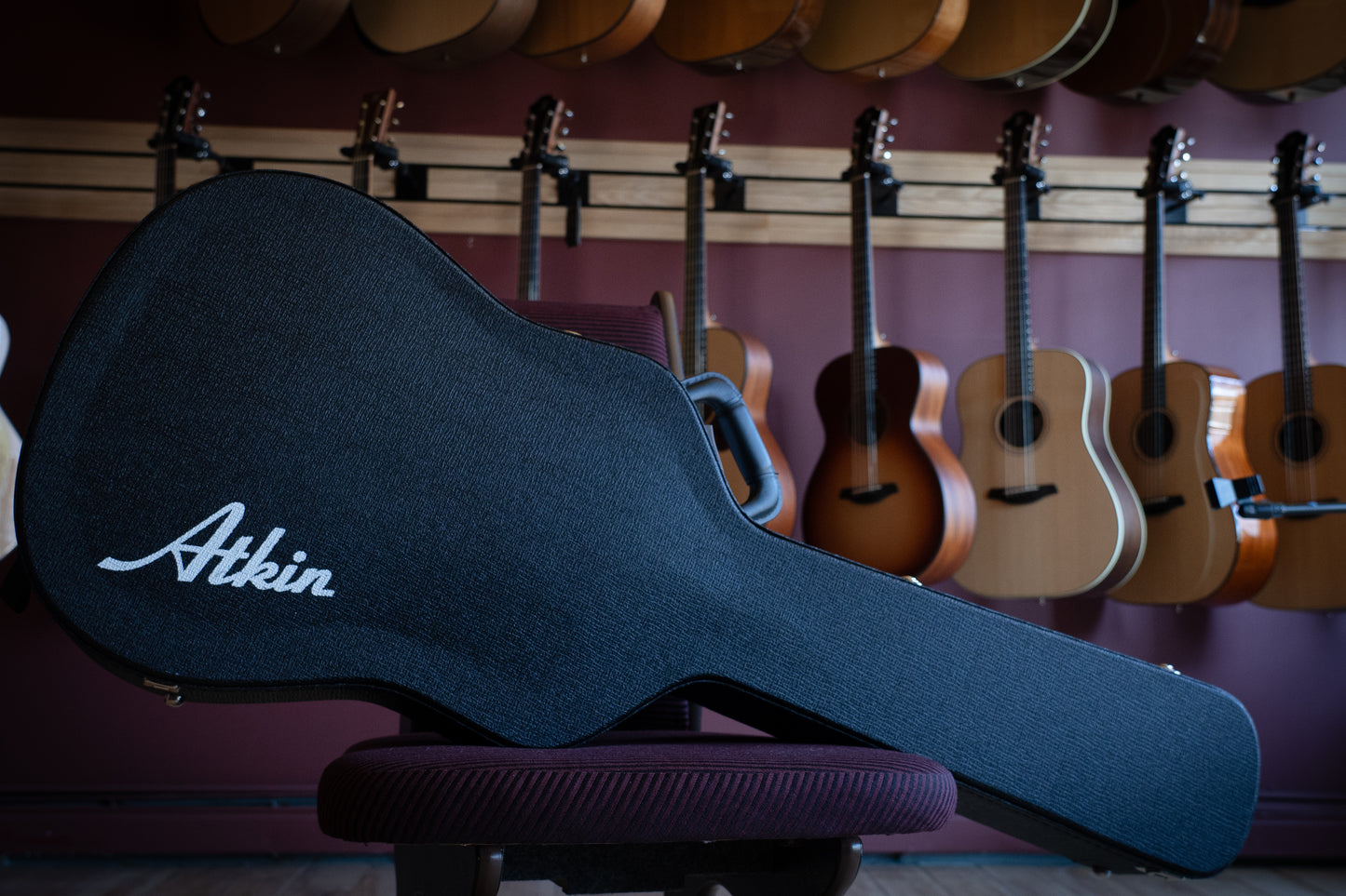 Atkin 'Hawaiian Master' Slope Dread 12-Fret Sitka/Mahogany Oxblood!