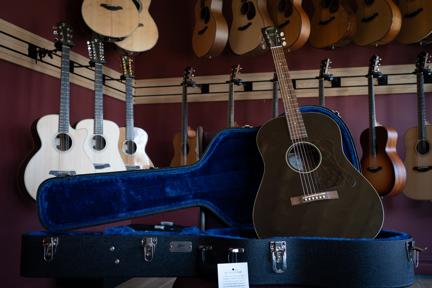 Atkin 'Hawaiian Master' Slope Dread 12-Fret Sitka/Mahogany Oxblood!