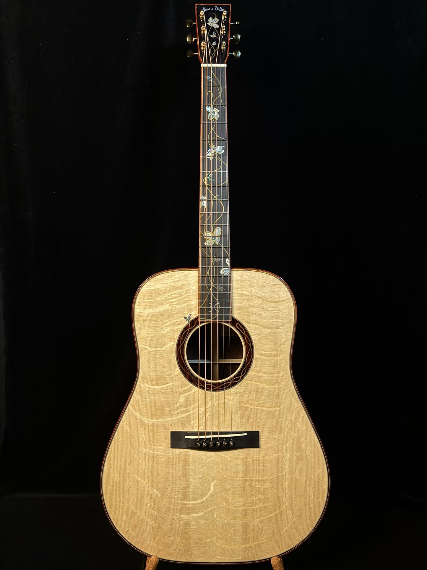 Huss & Dalton Custom Dreadnaught TD-R 30th Anniversary Master Grade Bear Claw Italian / Master Grade Brazilian