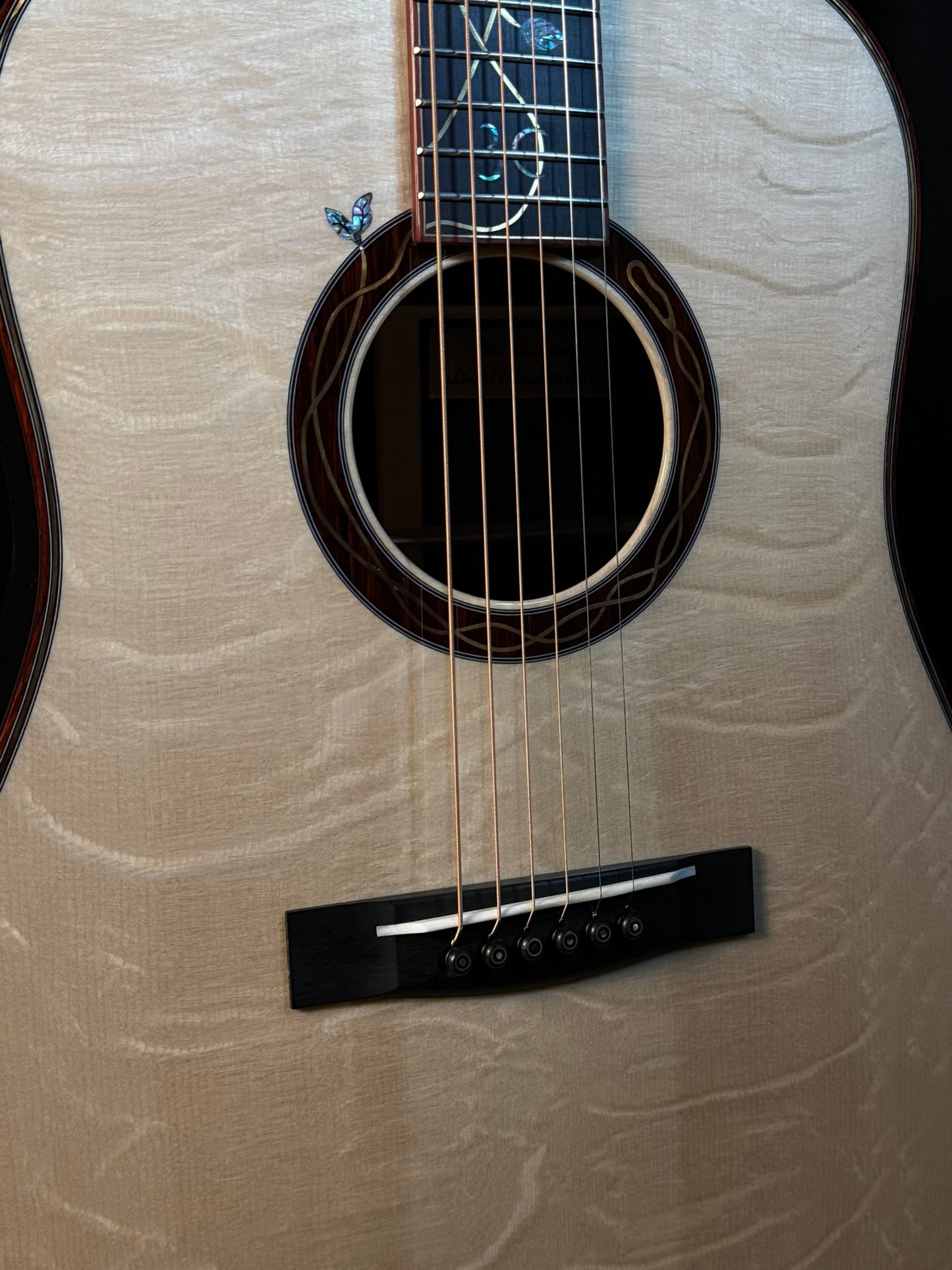 Huss & Dalton Custom Dreadnaught TD-R 30th Anniversary Master Grade Bear Claw Italian / Master Grade Brazilian