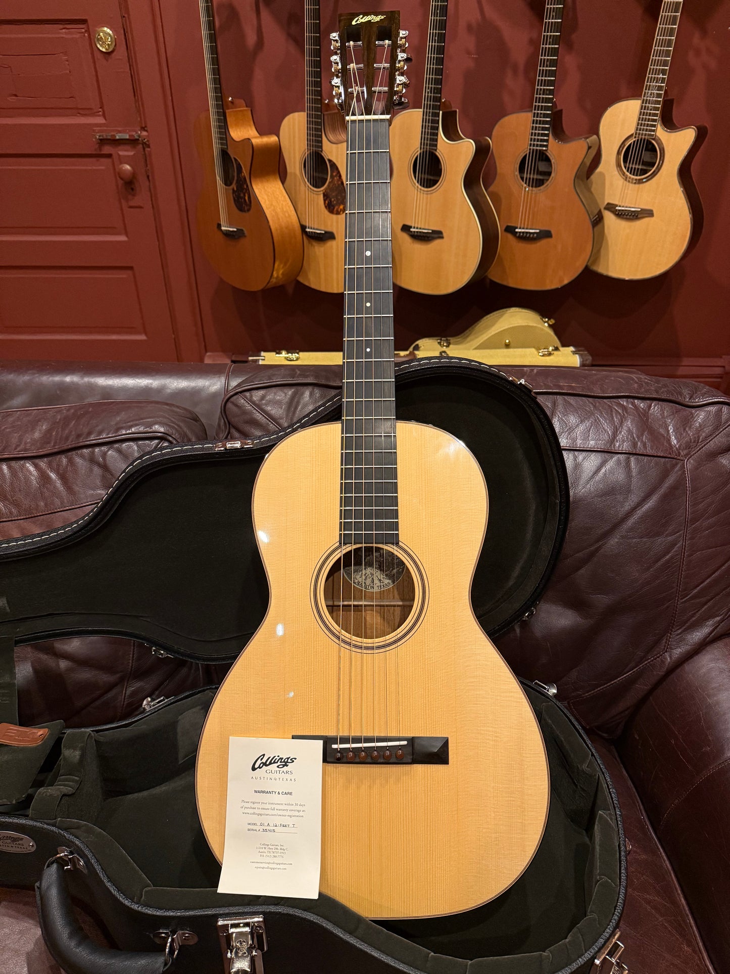 MINT! 2025 Collings O1A T O Size Traditional 12 Fret Adirondack/Honduran Mahogany