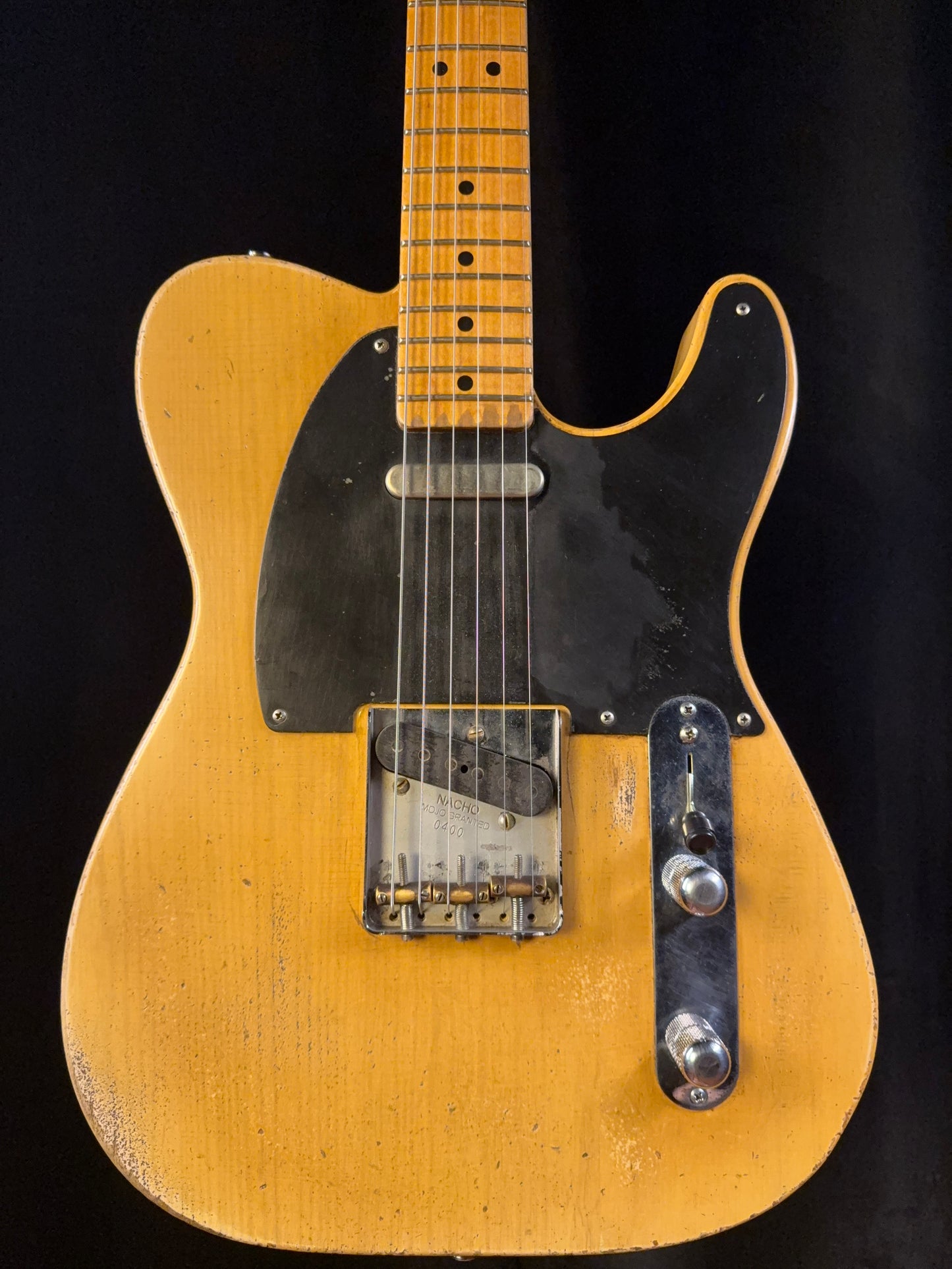 Nacho Guitars Telecaster Butterscotch Blonde Blackguard 2022