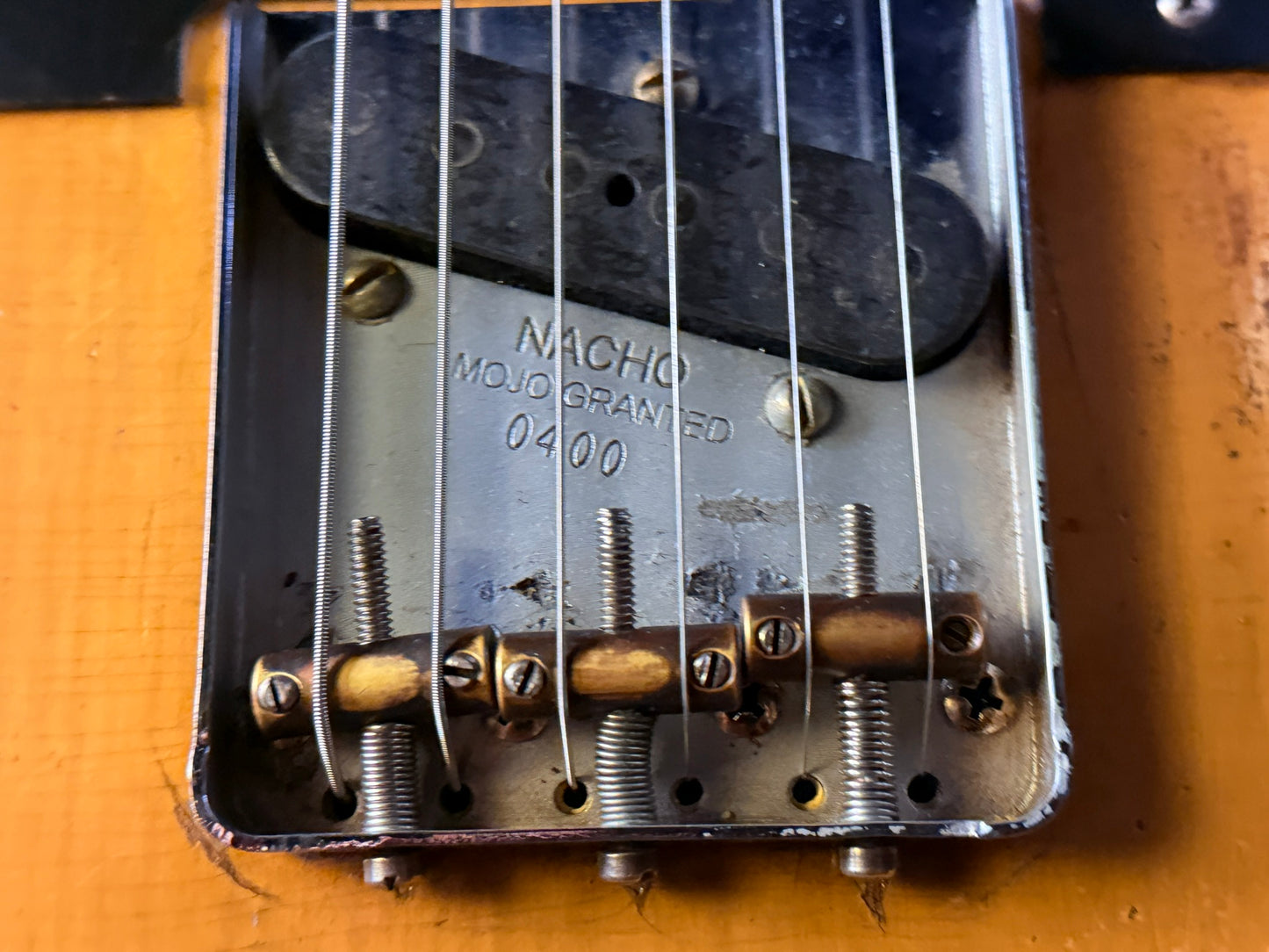 Nacho Guitars Telecaster Butterscotch Blonde Blackguard 2022