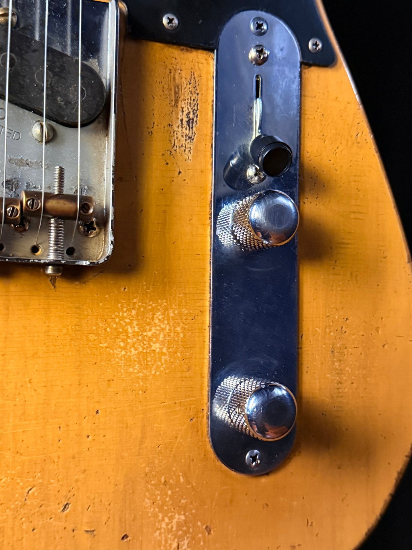 Nacho Guitars Telecaster Butterscotch Blonde Blackguard 2022