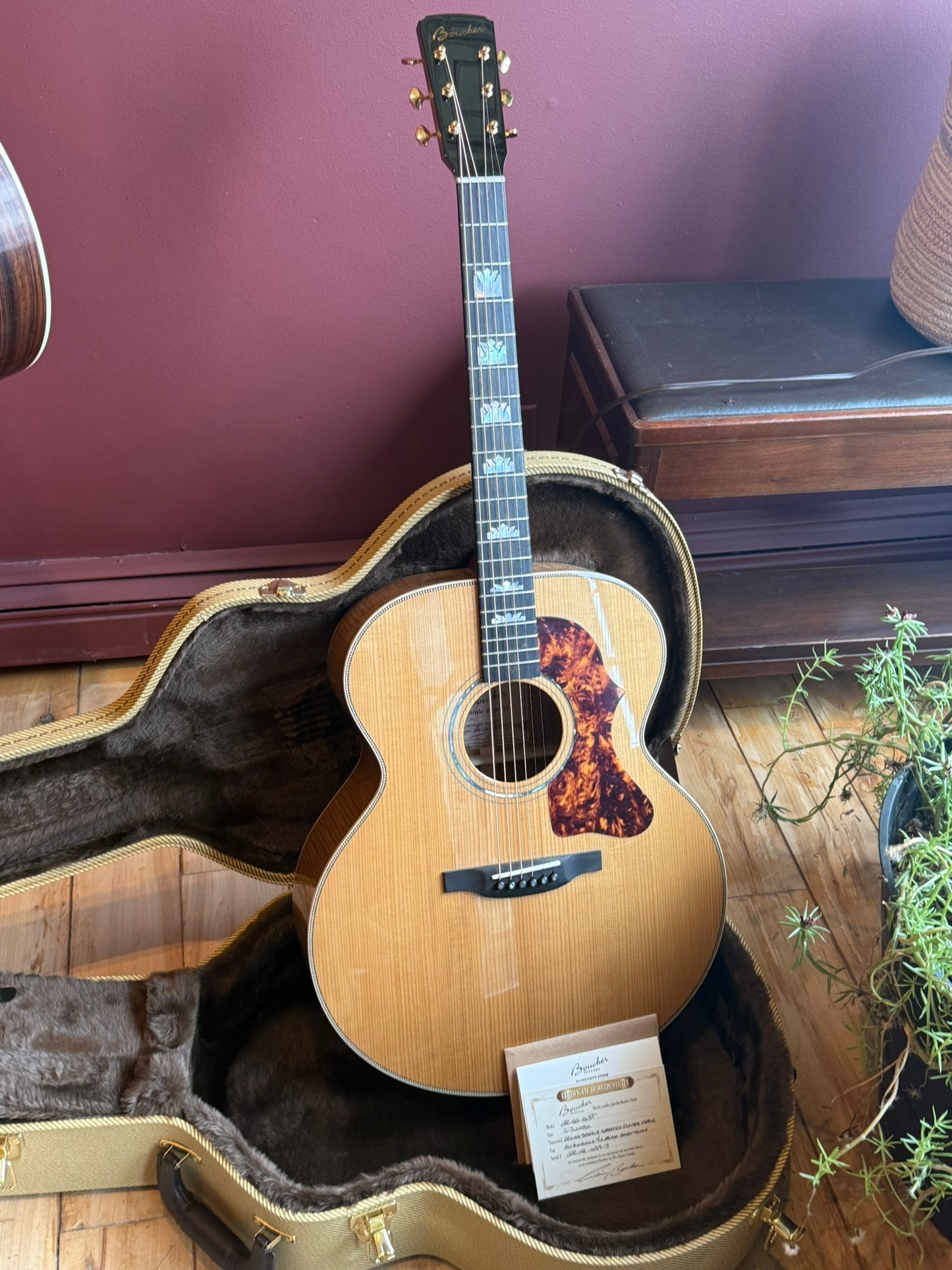 Boucher Grand Reserve Studio Goose Jumbo GR-SG-163T Torrefied Adirondack/Torrefied 5A Flamed Maple!