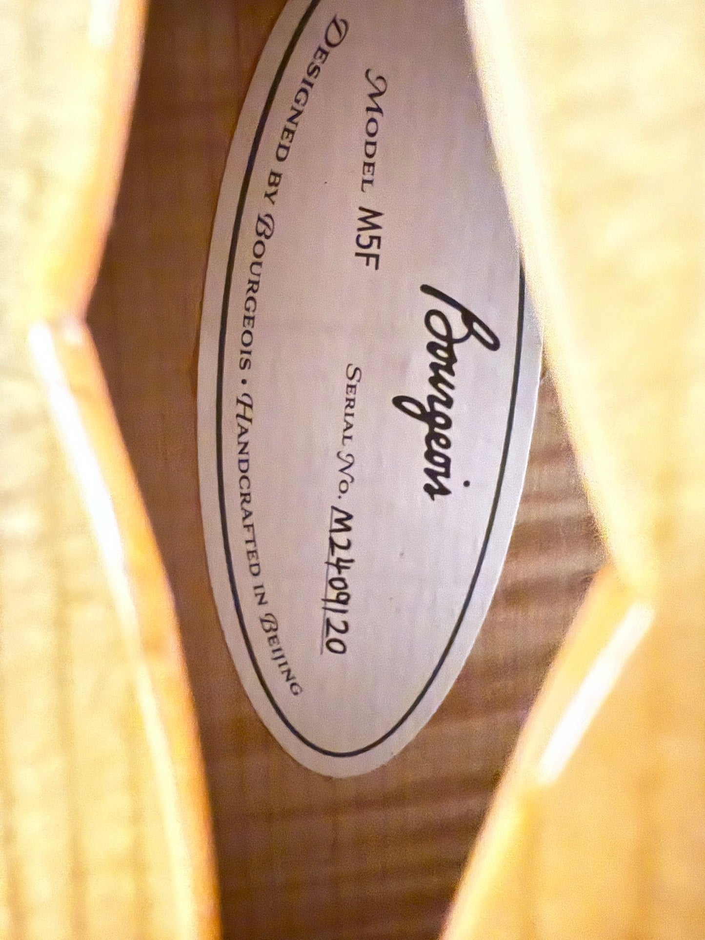 Bourgeois M5F Mandolin Torrefied Adirondack/ Highly Figured Maple