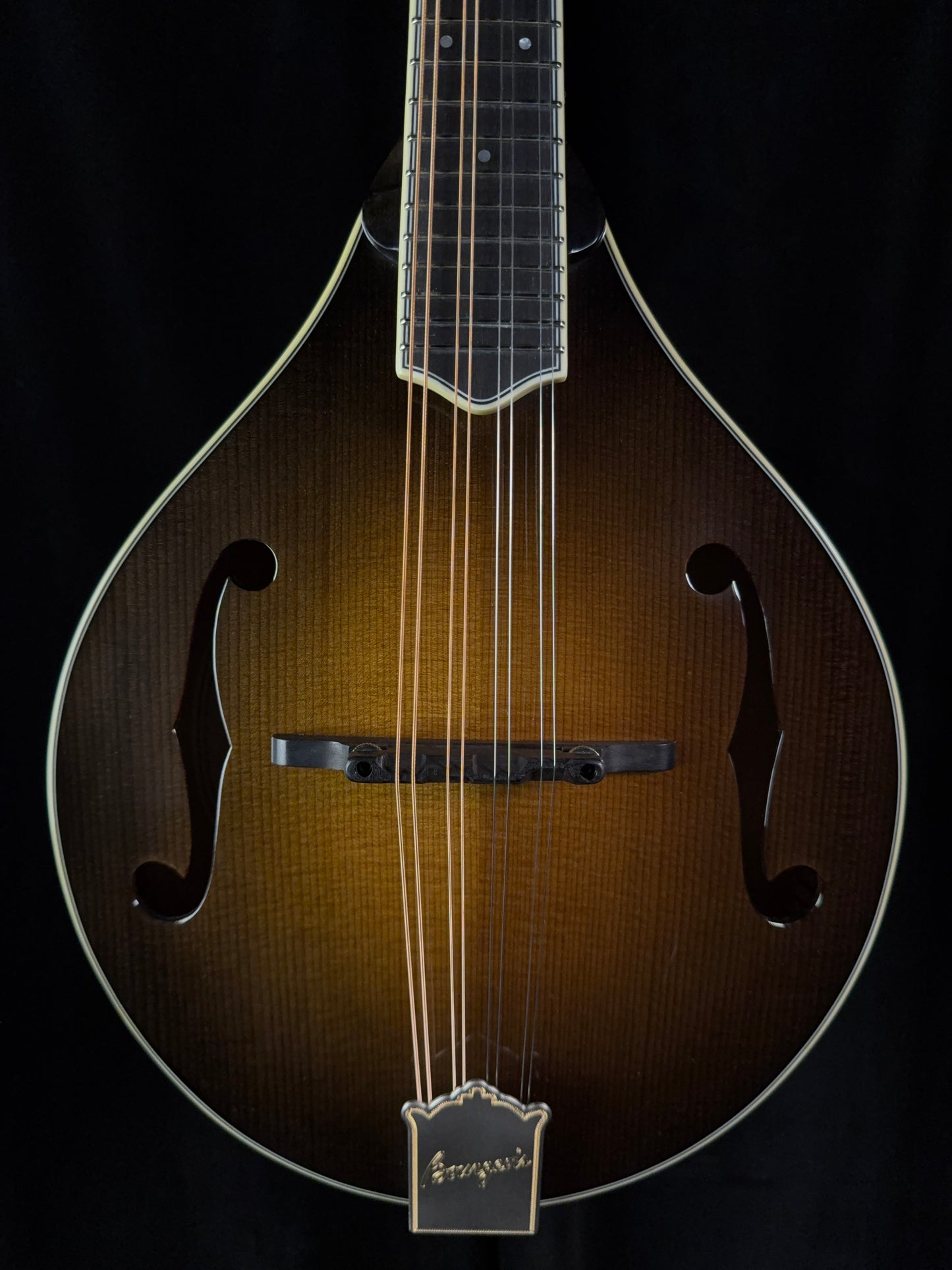 Bourgeois M5A-SB A-Style Mandolin All Torrefied Adirondack/Flame Maple