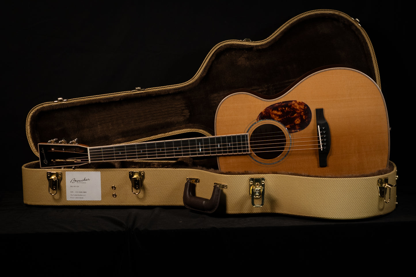 Boucher Studio Goose SG-181-UV OM Torrefied Adirondack/Cocobolo Slotted Headstock!