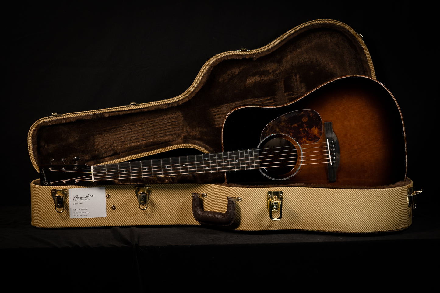 Boucher SG-52-BMV Dreadnought Sunburst Torrefied Adirondack/Indian Rosewood