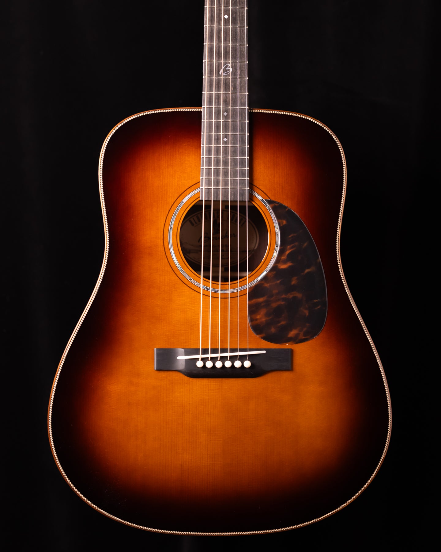 Boucher Bluegrass Goose BG-52-BM Sunburst Adirondack/Rosewood Redesigned!