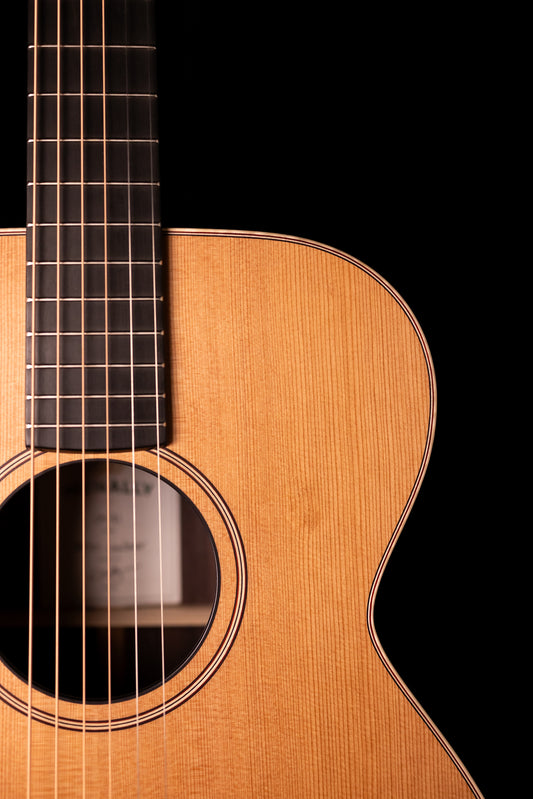 McNally J Custom Jumbo Redwood Soundboard / Walnut Back & Sides with Manzer Wedge