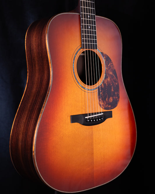 Boucher SG-52-BMV "Studio Goose" Amber Burst Dreadnaught Master Grade Adirondack / Indian Rosewood Vintage Pack