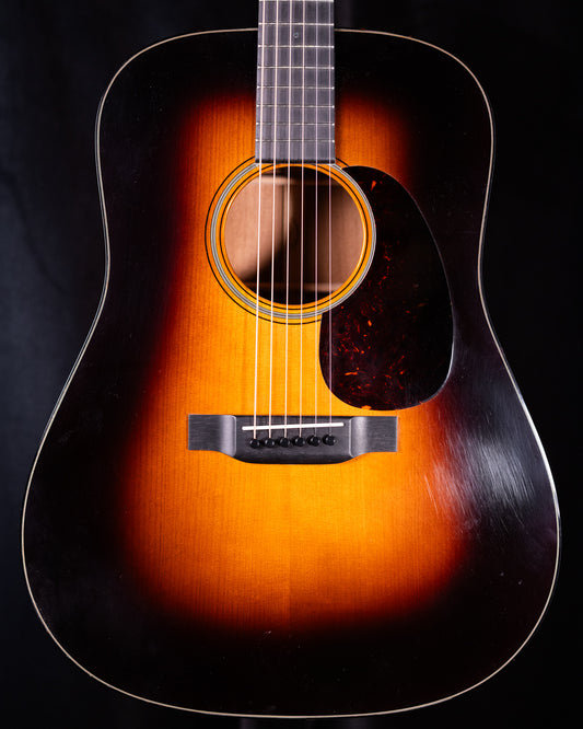 Used 2018 Martin D-18 Custom Shop Sunburst Adirondack/Sinker Mahogany