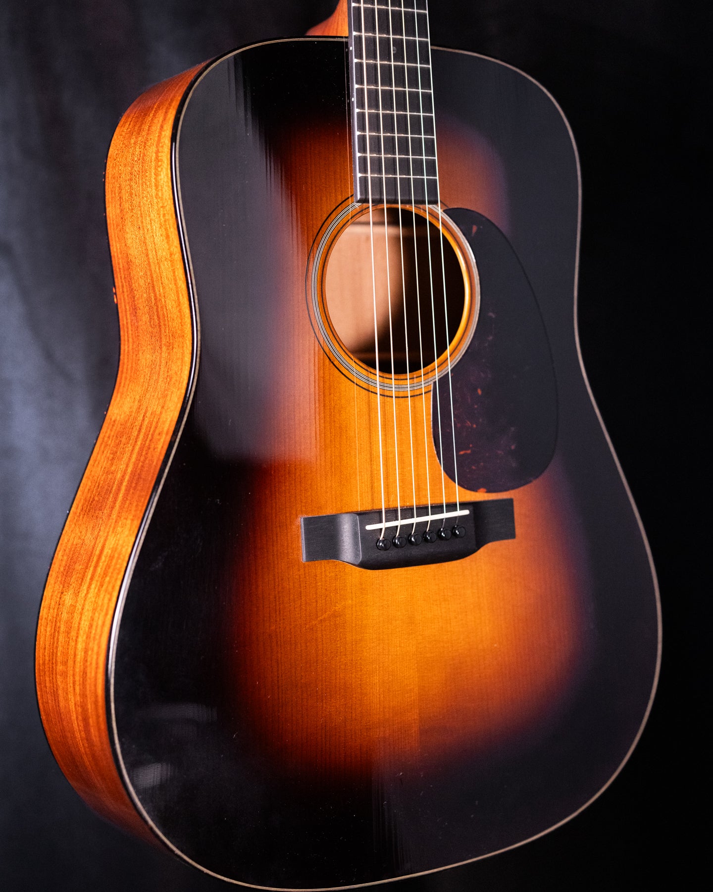 Used 2018 Martin D-18 Custom Shop Sunburst Adirondack/Sinker Mahogany